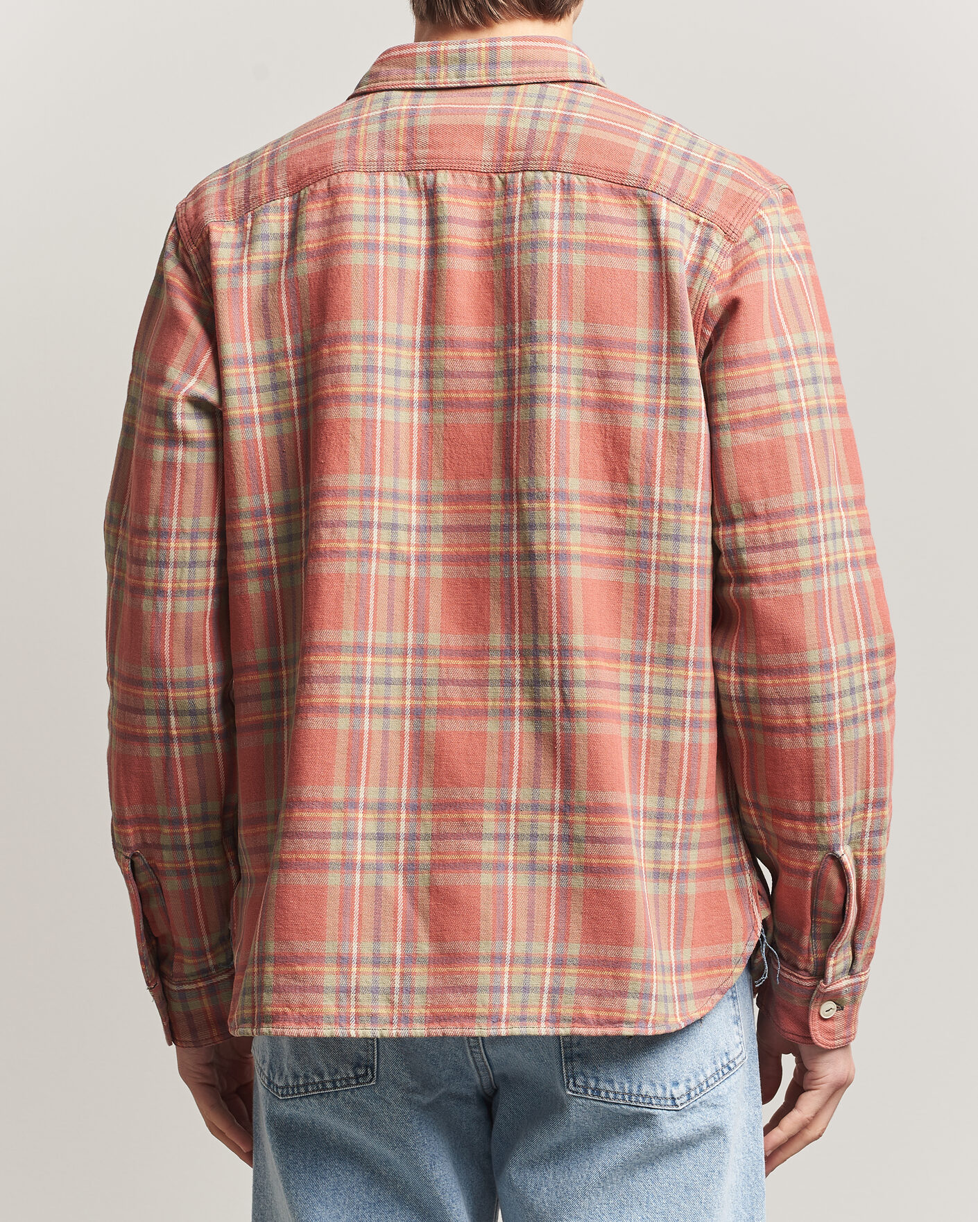 Heren | Overhemden | RRL | Cameron Double Pocket Shirt Red/Blue Check