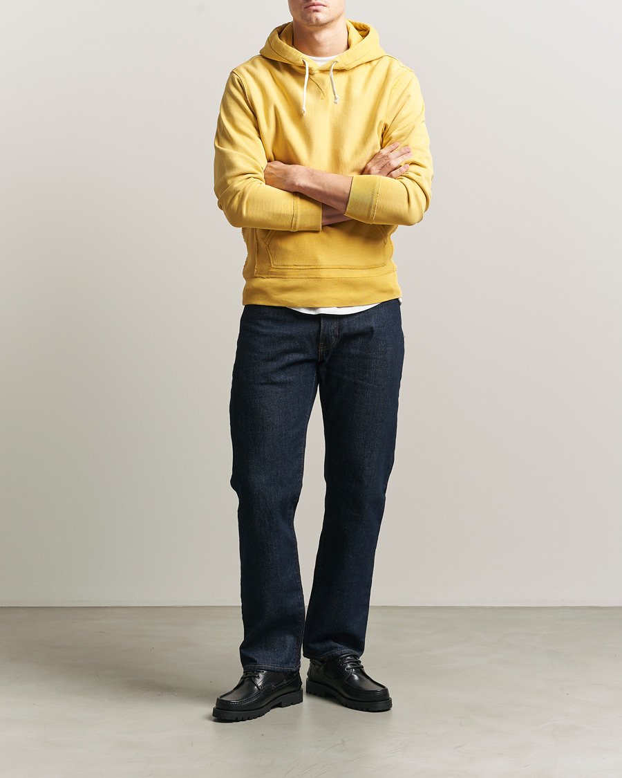 Heren | Truien | RRL | Hooded Sweatshirt Campus Yellow