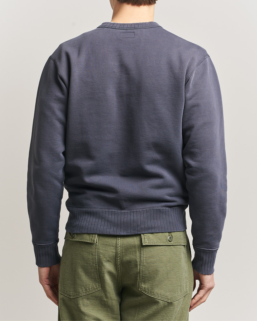 Heren | Truien | RRL | Training Crew Sweatshirt Faded Blue