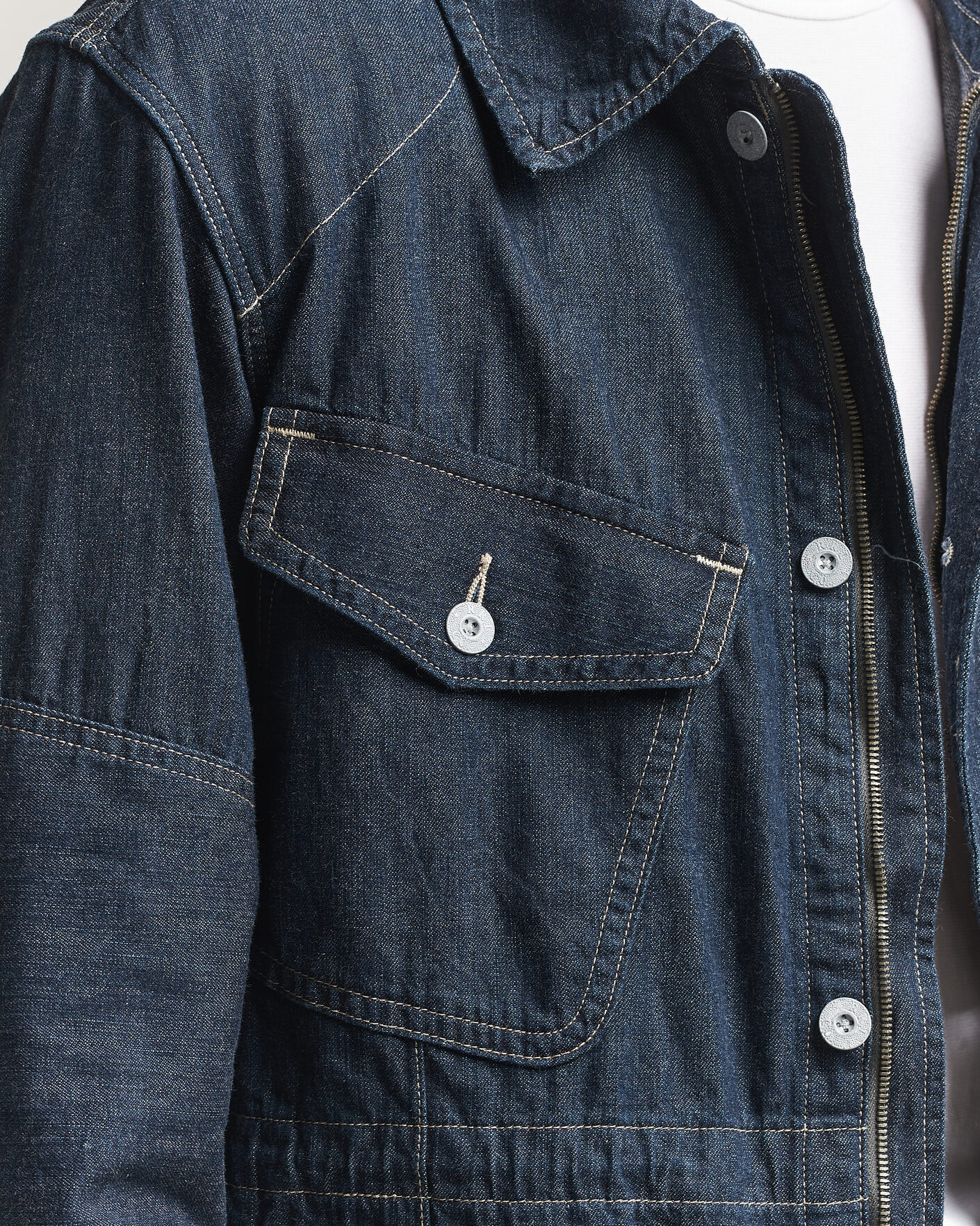 Heren | Jassen | RRL | Bannerman Denim Field Jacket Medium Wash