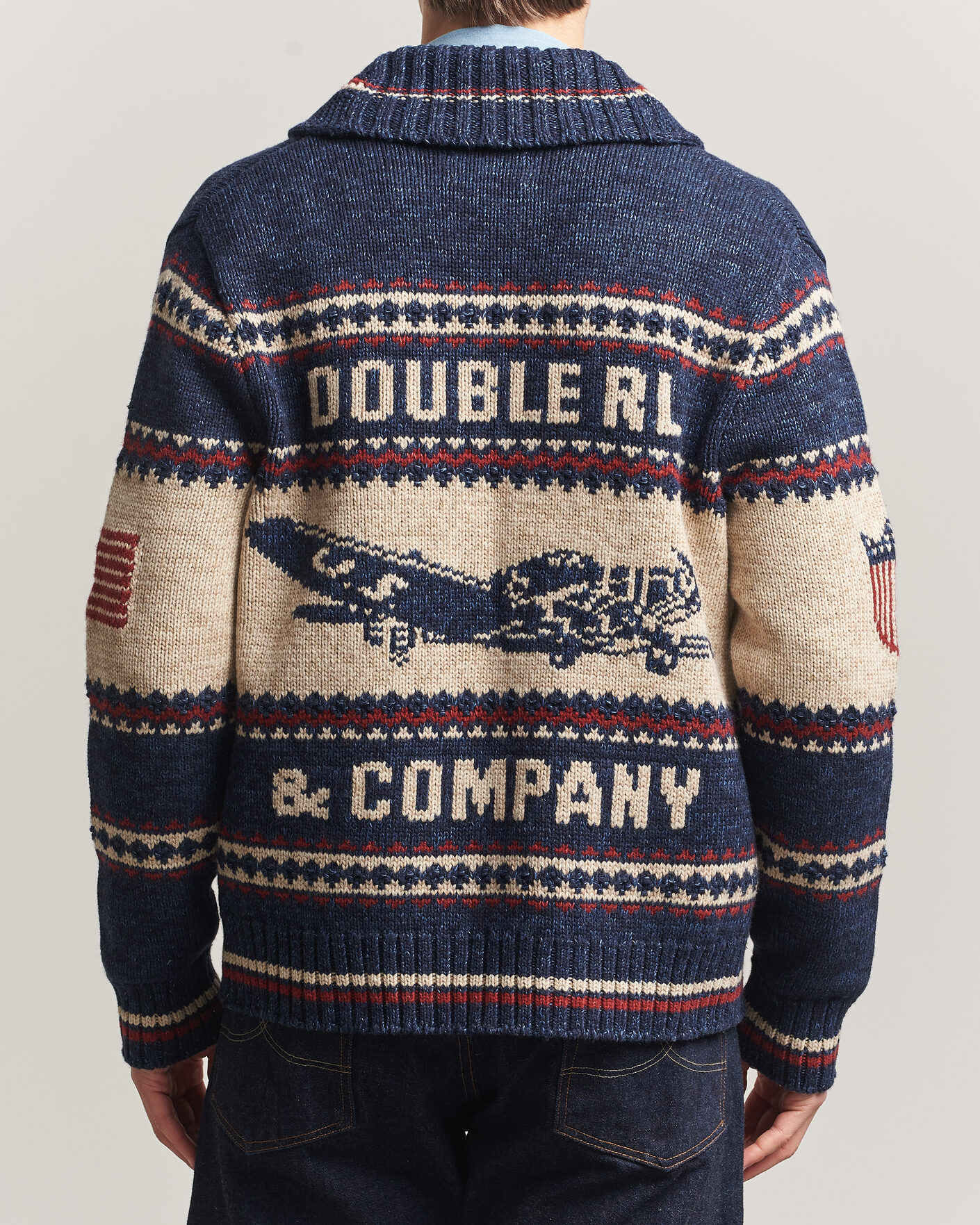 Heren | Truien | RRL | Jacquard Shawl Cardigan Indigo