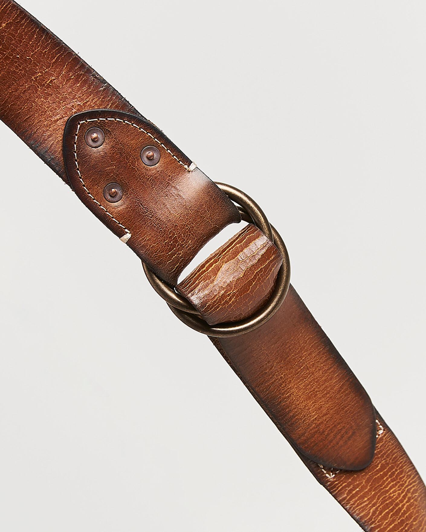 Heren | RRL Ring Belt Vintage Brown | RRL | Ring Belt Vintage Brown