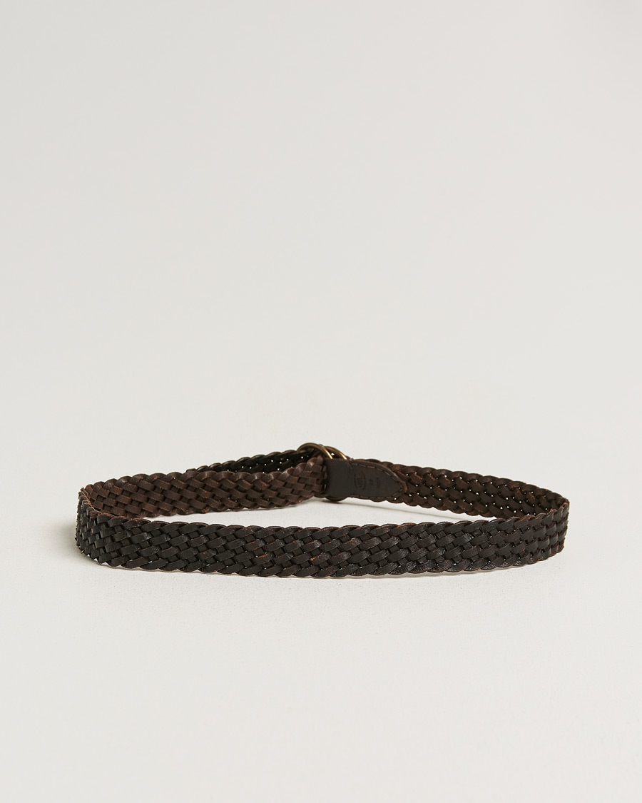 Heren | Riemen | RRL | Braided Belt Dark Brown
