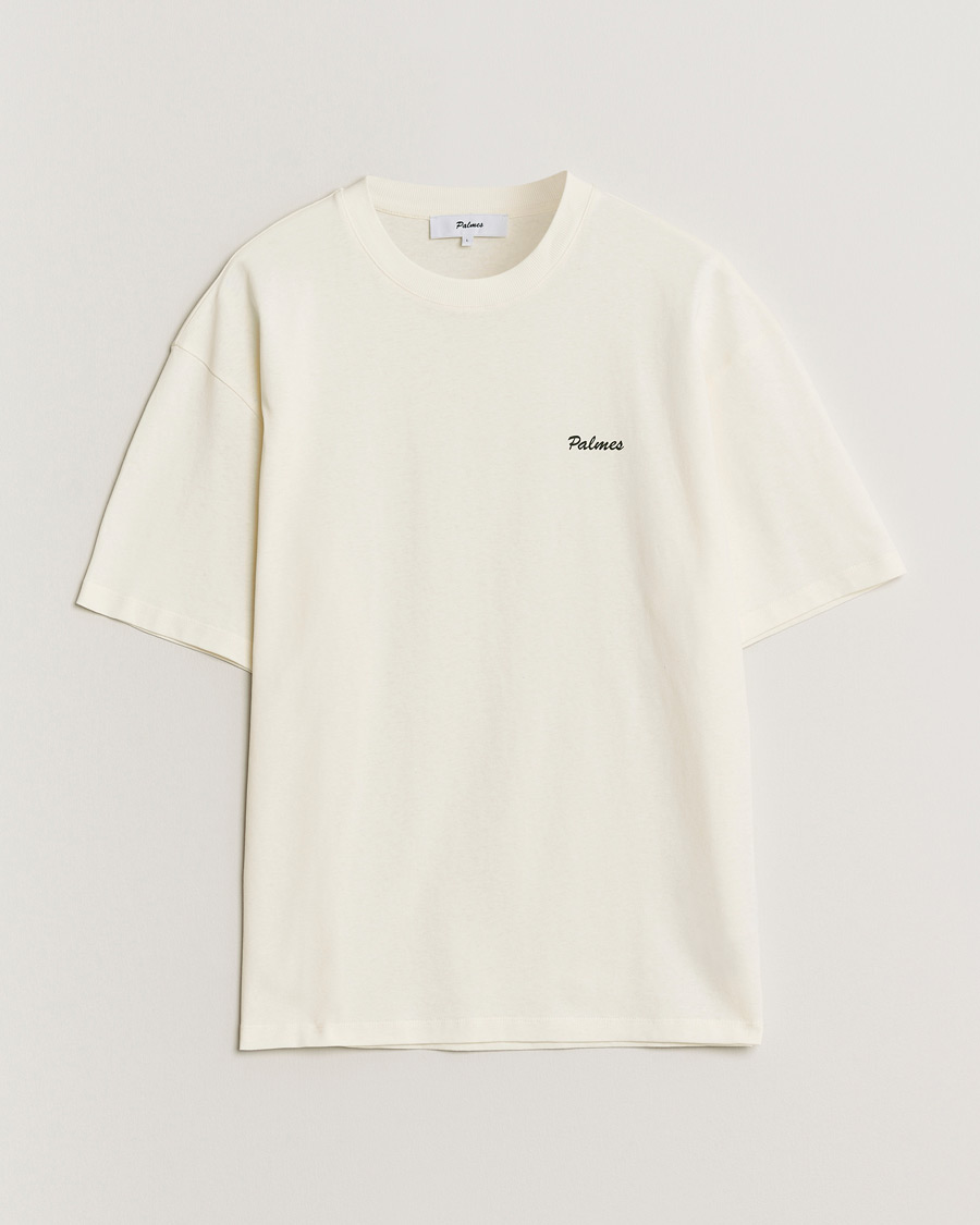 Heren | T-shirts | Palmes | Stitch T-Shirt Off White