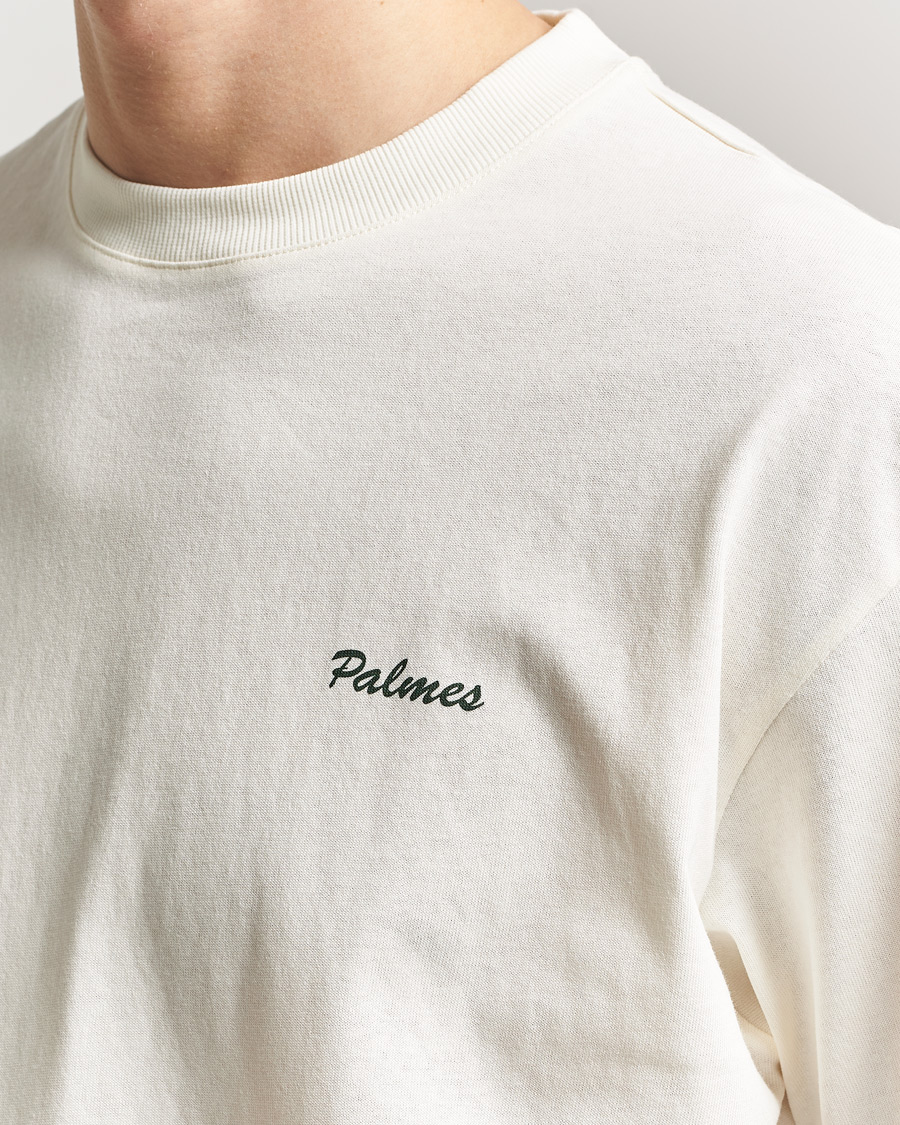 Heren | T-shirts | Palmes | Stitch T-Shirt Off White