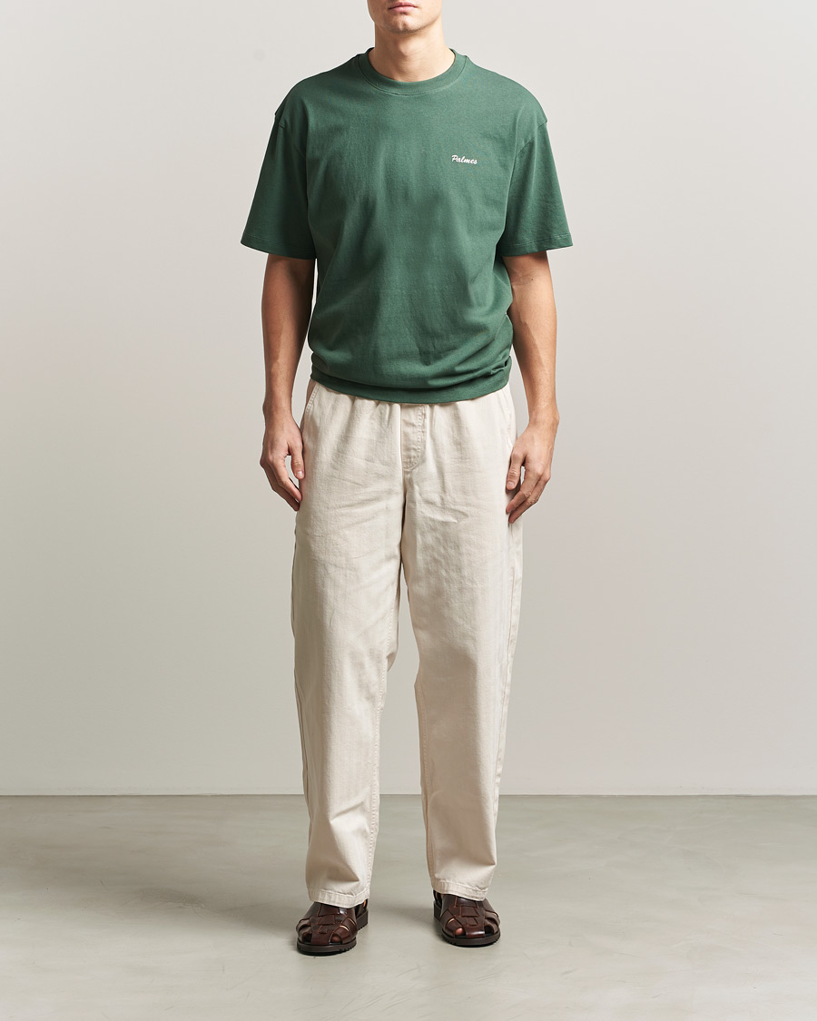 Heren | T-shirts | Palmes | Stitch T-Shirt Dark Green