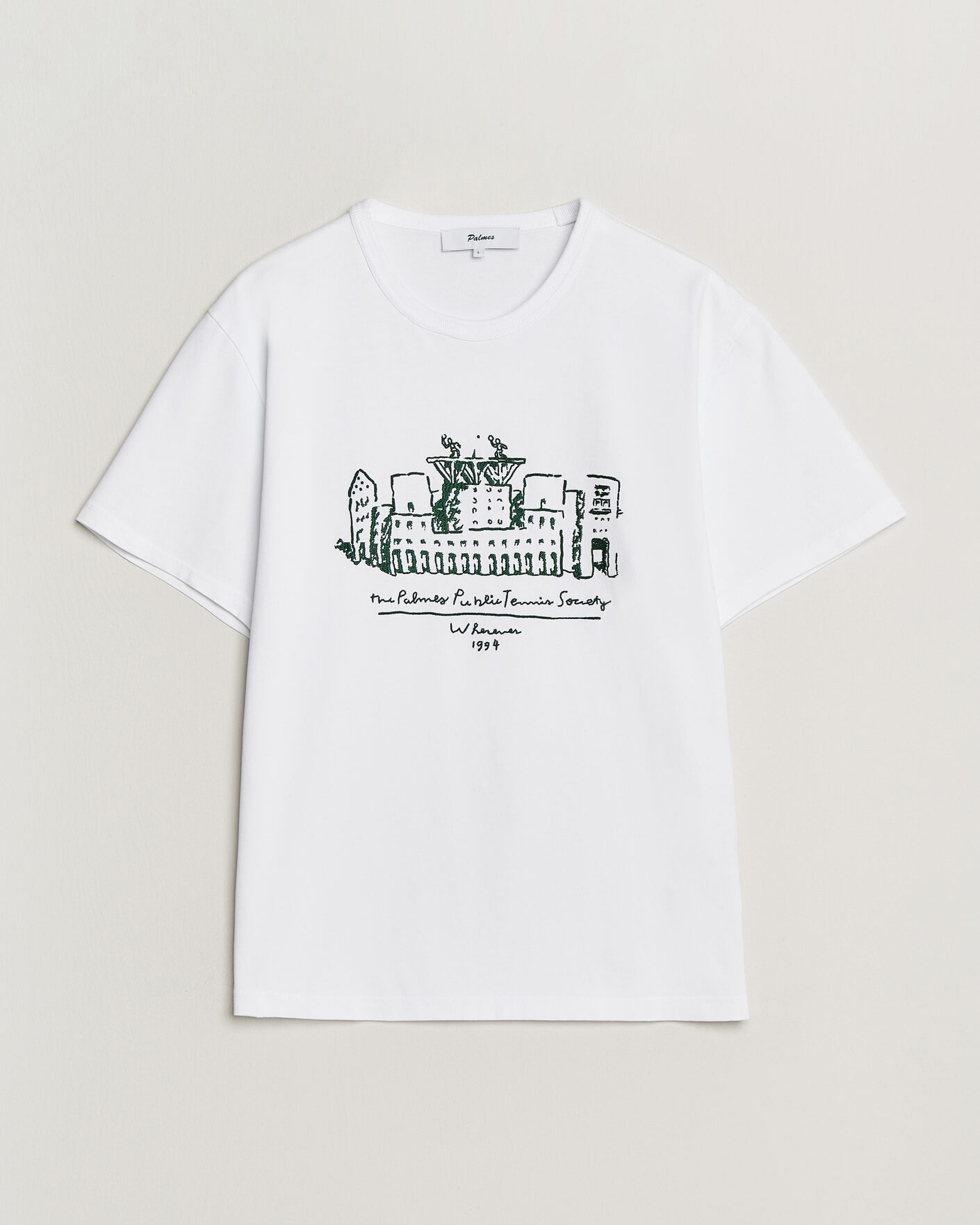 Heren | T-shirts | Palmes | Public T-Shirt White