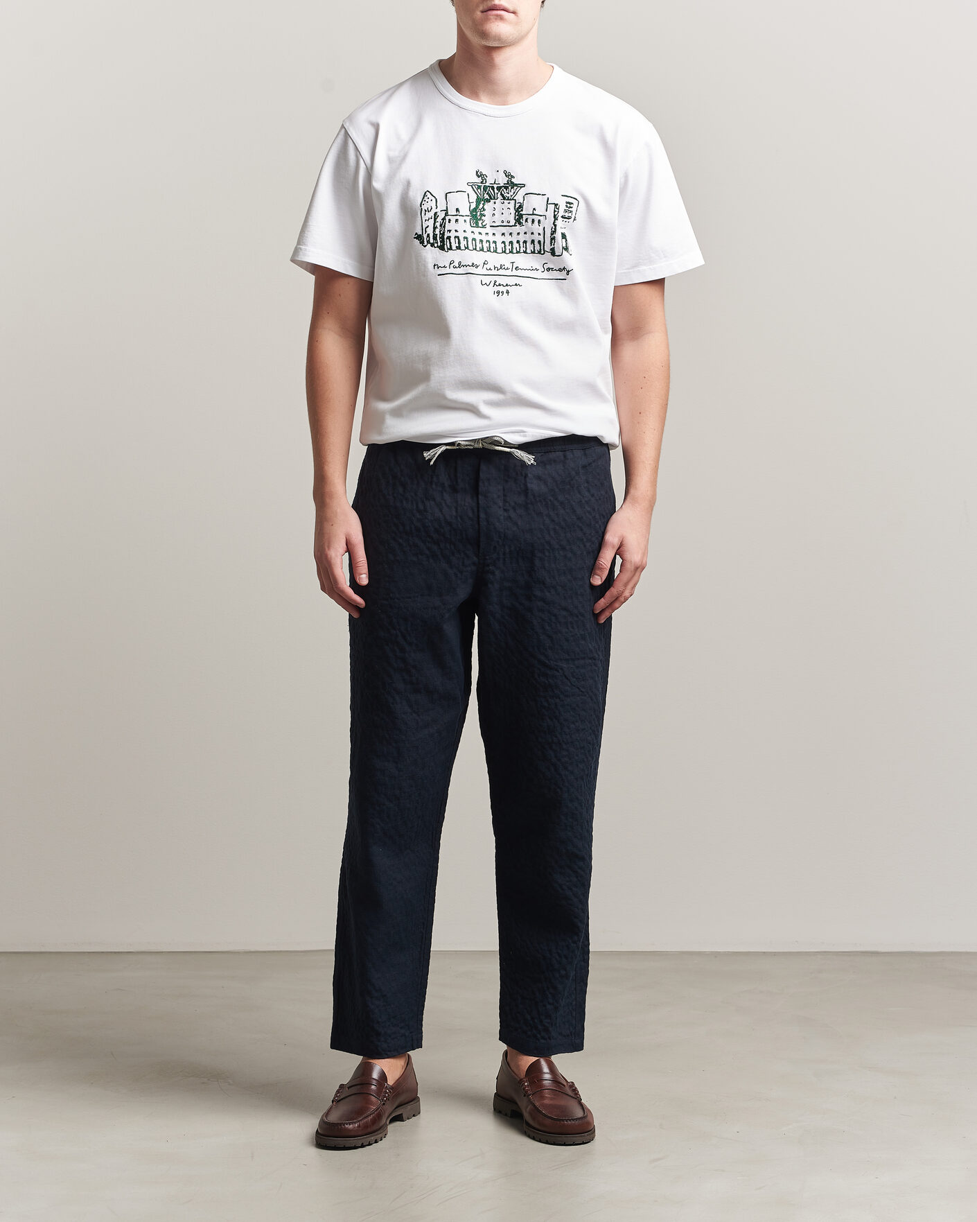 Heren | T-shirts | Palmes | Public T-Shirt White