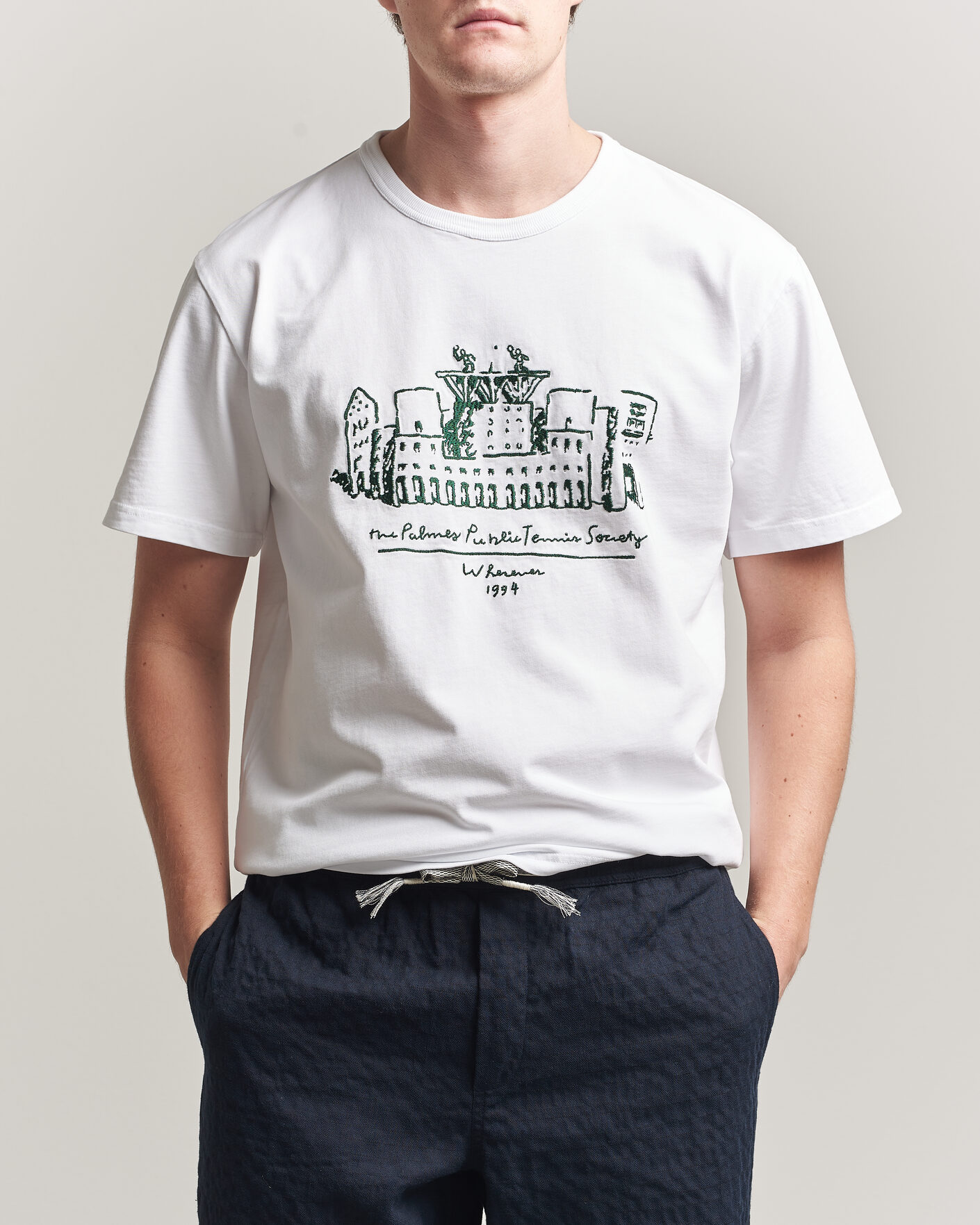 Heren | T-shirts | Palmes | Public T-Shirt White