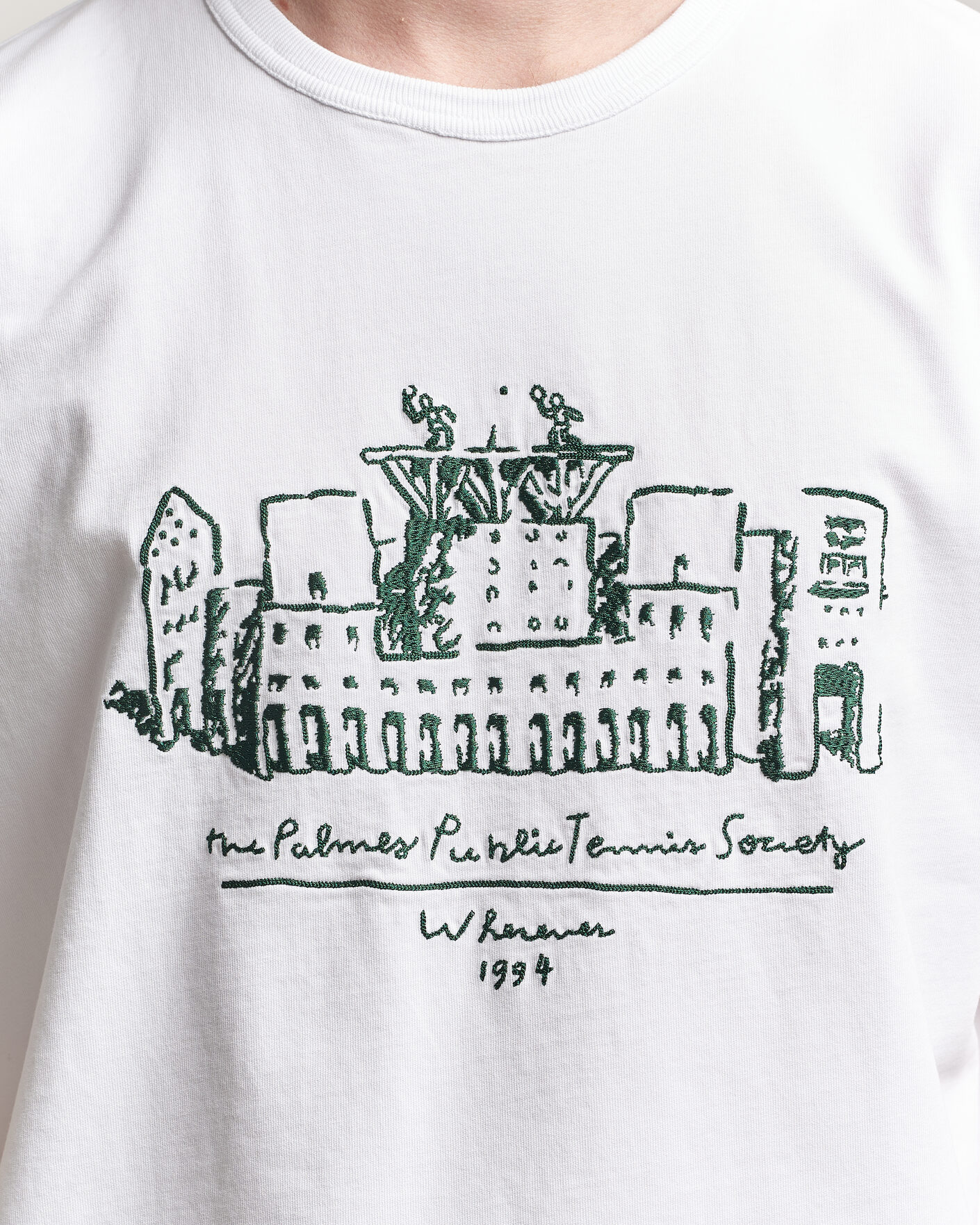 Heren | T-shirts | Palmes | Public T-Shirt White