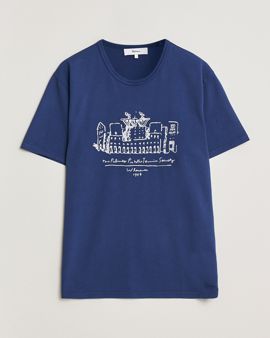 Heren | T-shirts | Palmes | Public T-Shirt Blue