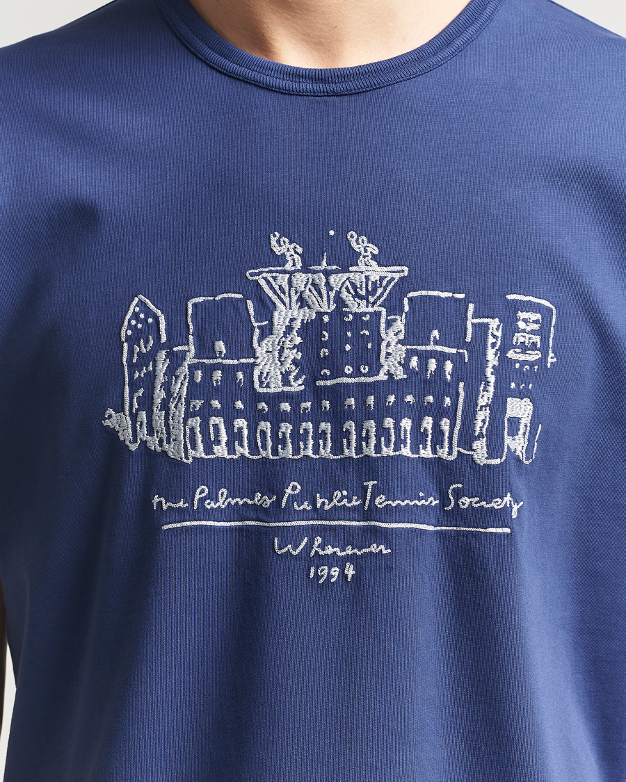 Heren | T-shirts | Palmes | Public T-Shirt Blue