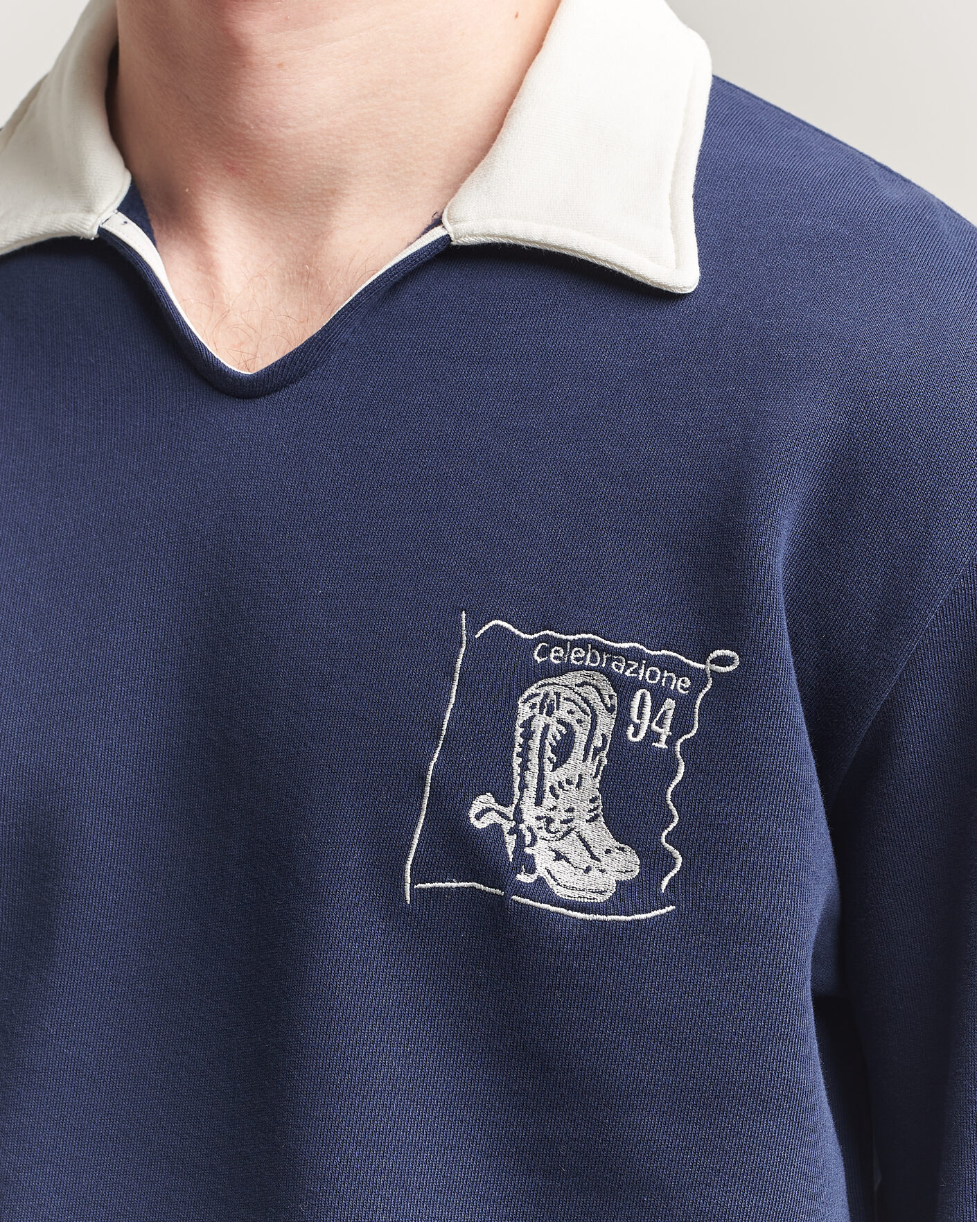 Heren | Truien | Palmes | Boot Open Rugby Shirt Navy