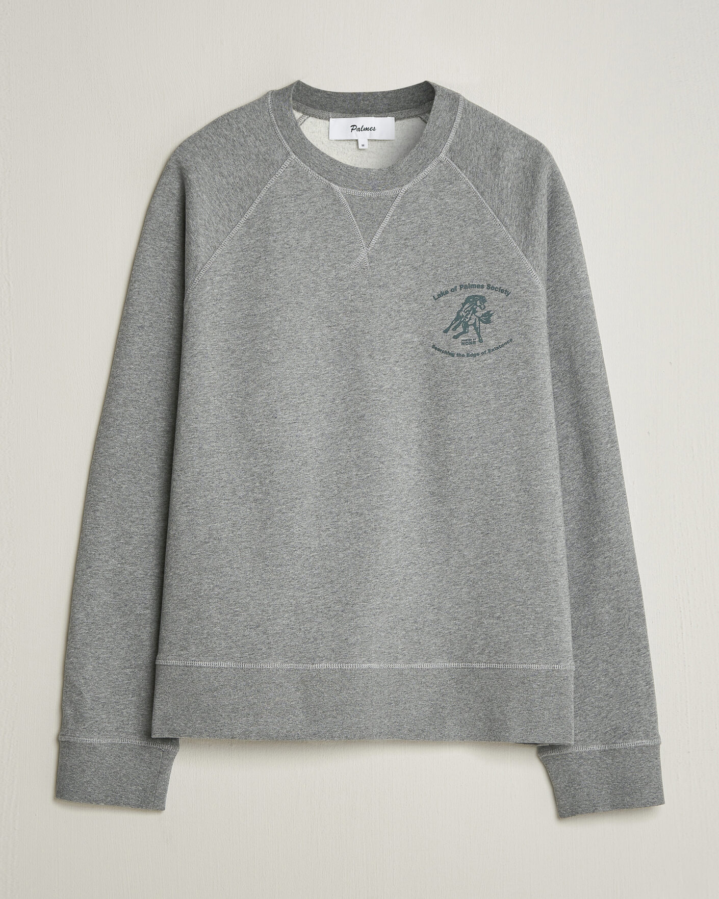 Heren | Truien | Palmes | Lake Raglan Sweatshirt Grey Melange