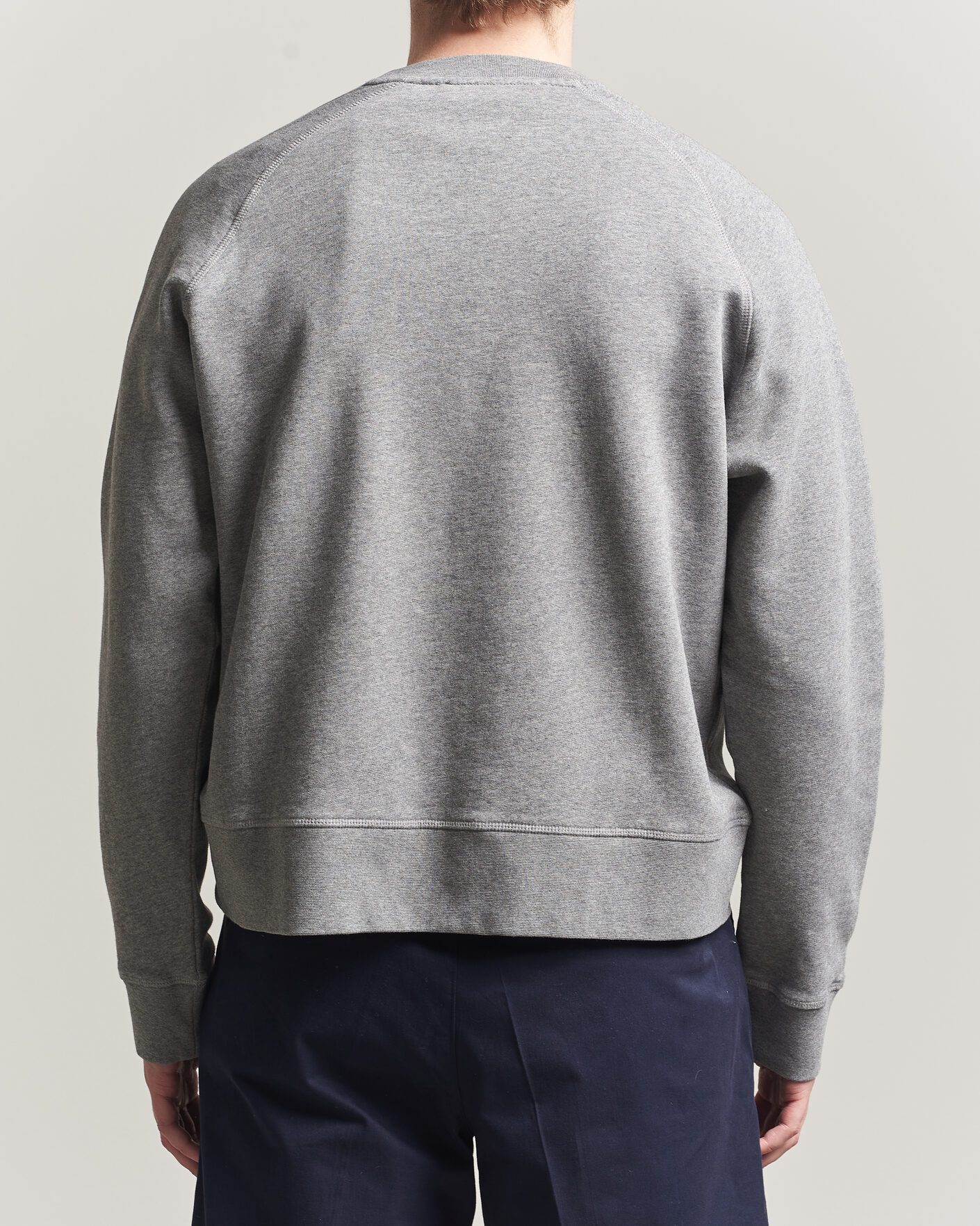 Heren | Truien | Palmes | Lake Raglan Sweatshirt Grey Melange