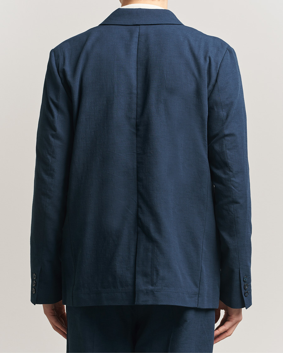 Heren | Blazers | Palmes | Single Breasted Cotton Blazer Navy
