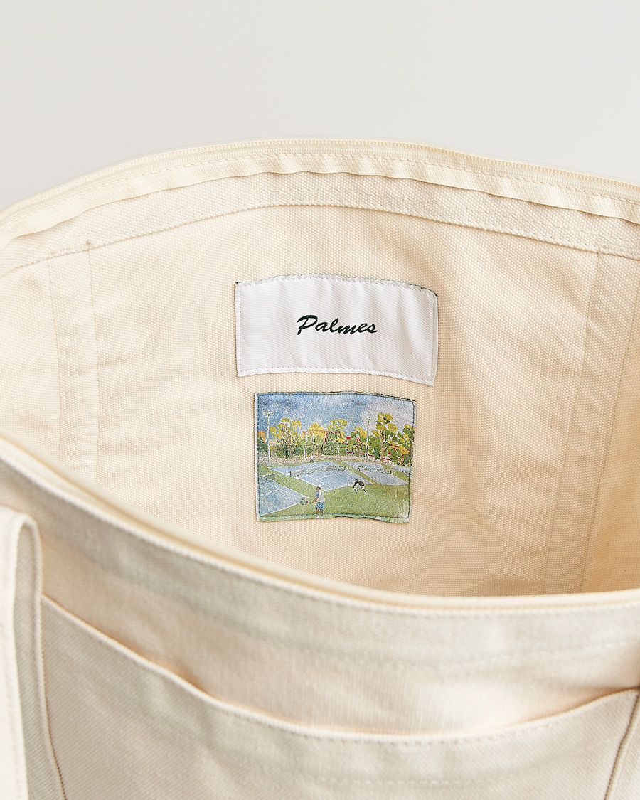 Heren | Tassen | Palmes | Sunshine Zip Tote Bag Off White