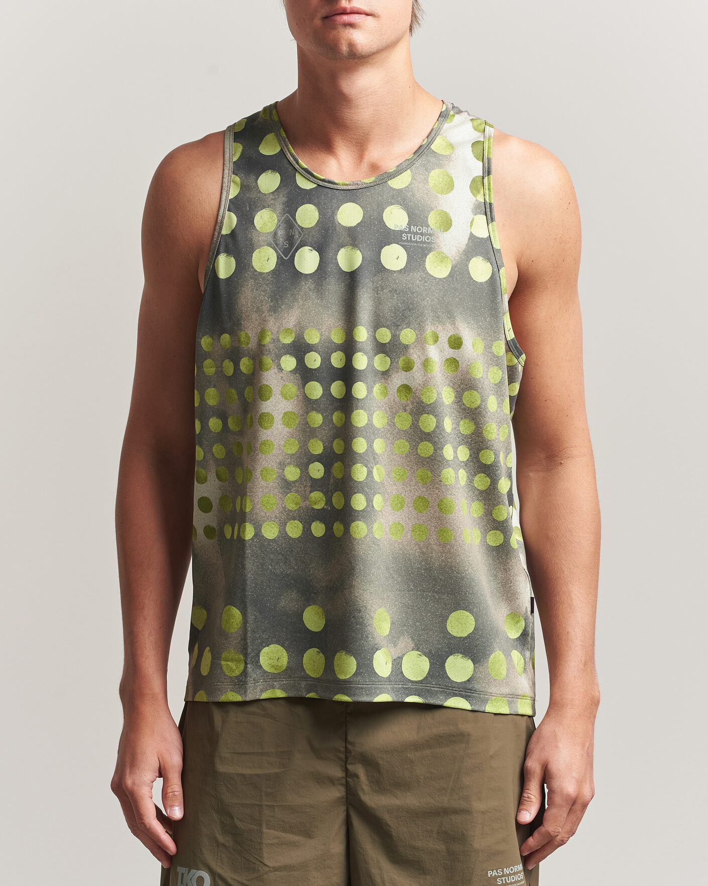 Heren | T-shirts | Pas Normal Studios | TKO Balance Singlet Moss Green