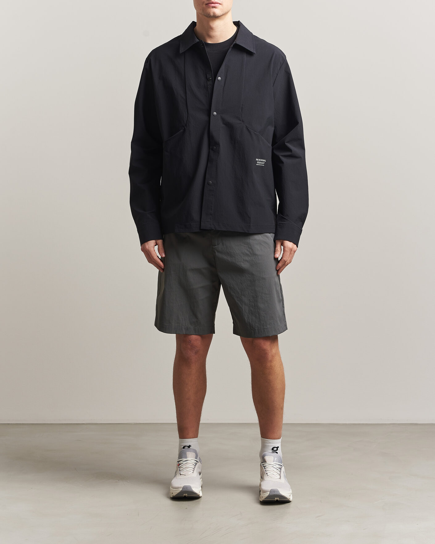 Heren | Overhemden | Pas Normal Studios | Off Race Tech Overshirt Black