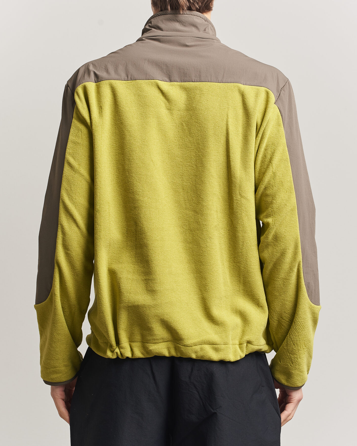 Heren | Jassen | Pas Normal Studios | Off Race Light Fleece Half Zip Moss Green