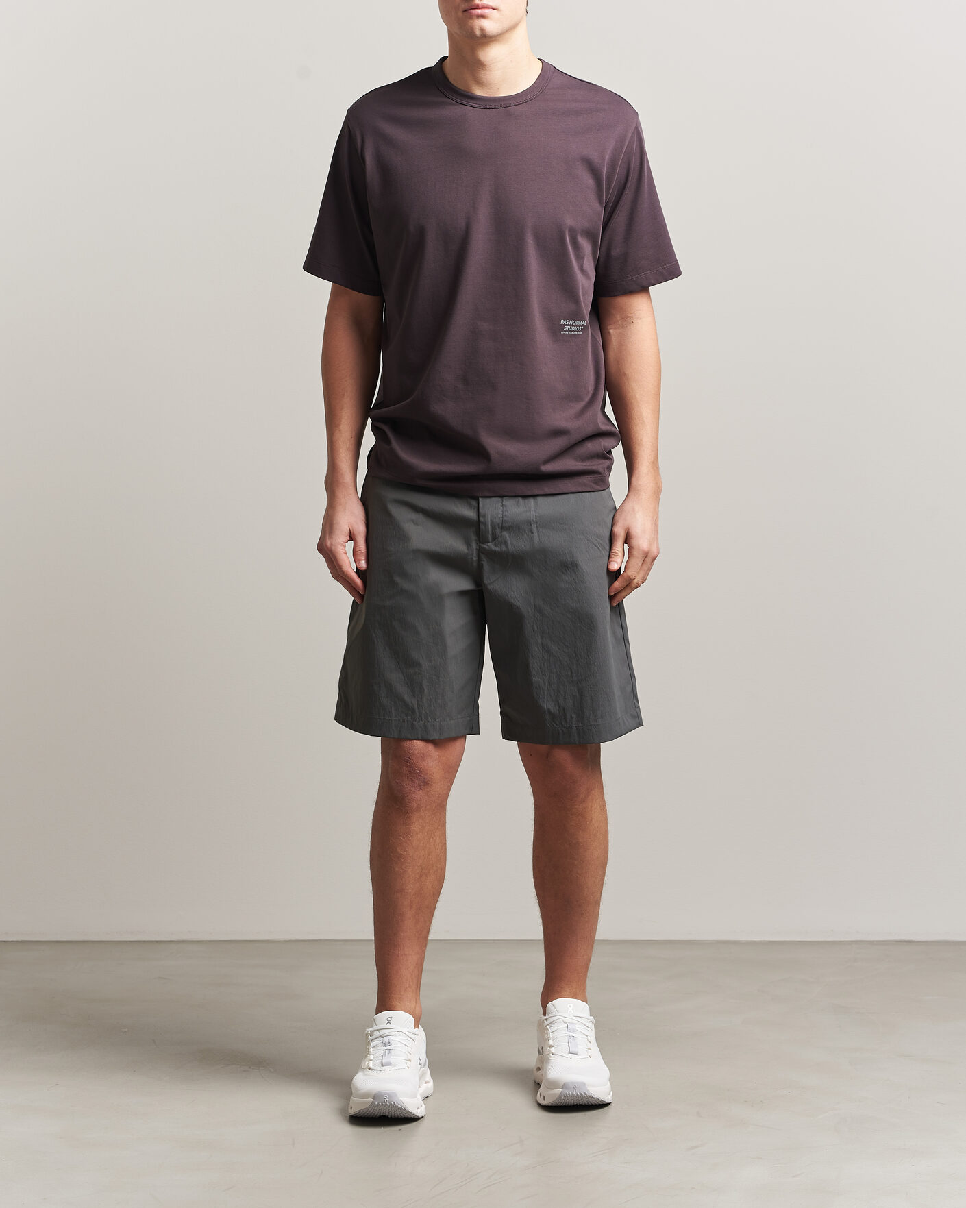 Heren | Korte broek | Pas Normal Studios | Off Race Light Tech Shorts Dark Grey