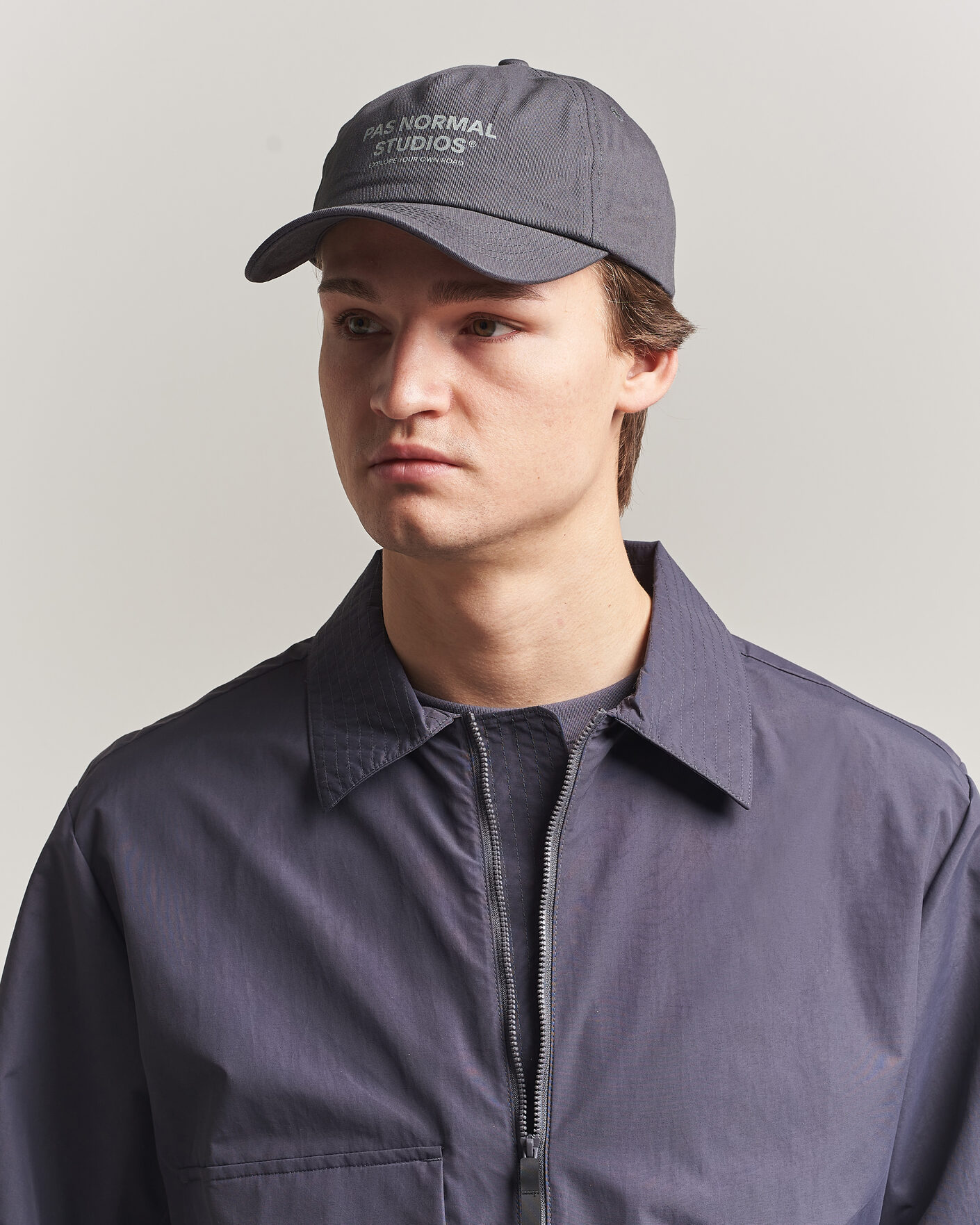 Heren | Hoeden en petten | Pas Normal Studios | Off Race Cotton Cap Dark Navy