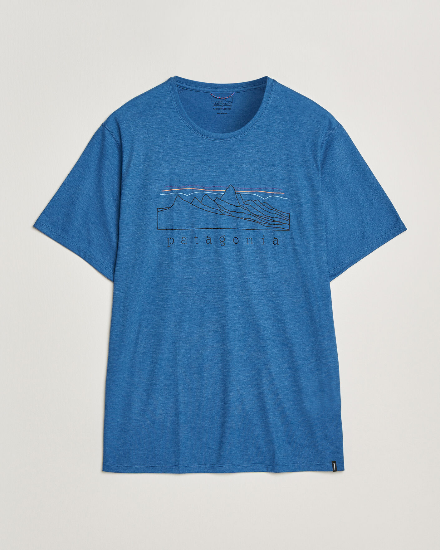 Heren | T-shirts | Patagonia | Cap Cool Trail T-Shirt Aquatic Blue