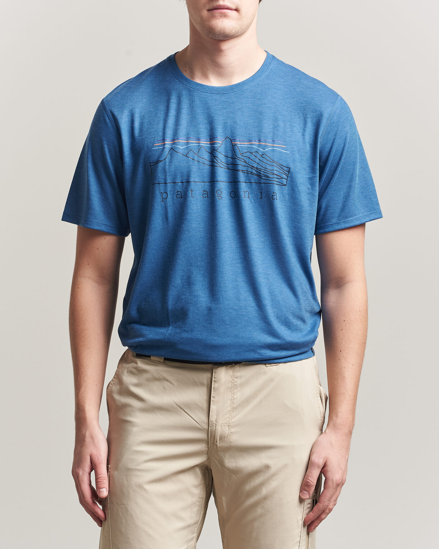 Heren | T-shirts | Patagonia | Cap Cool Trail T-Shirt Aquatic Blue