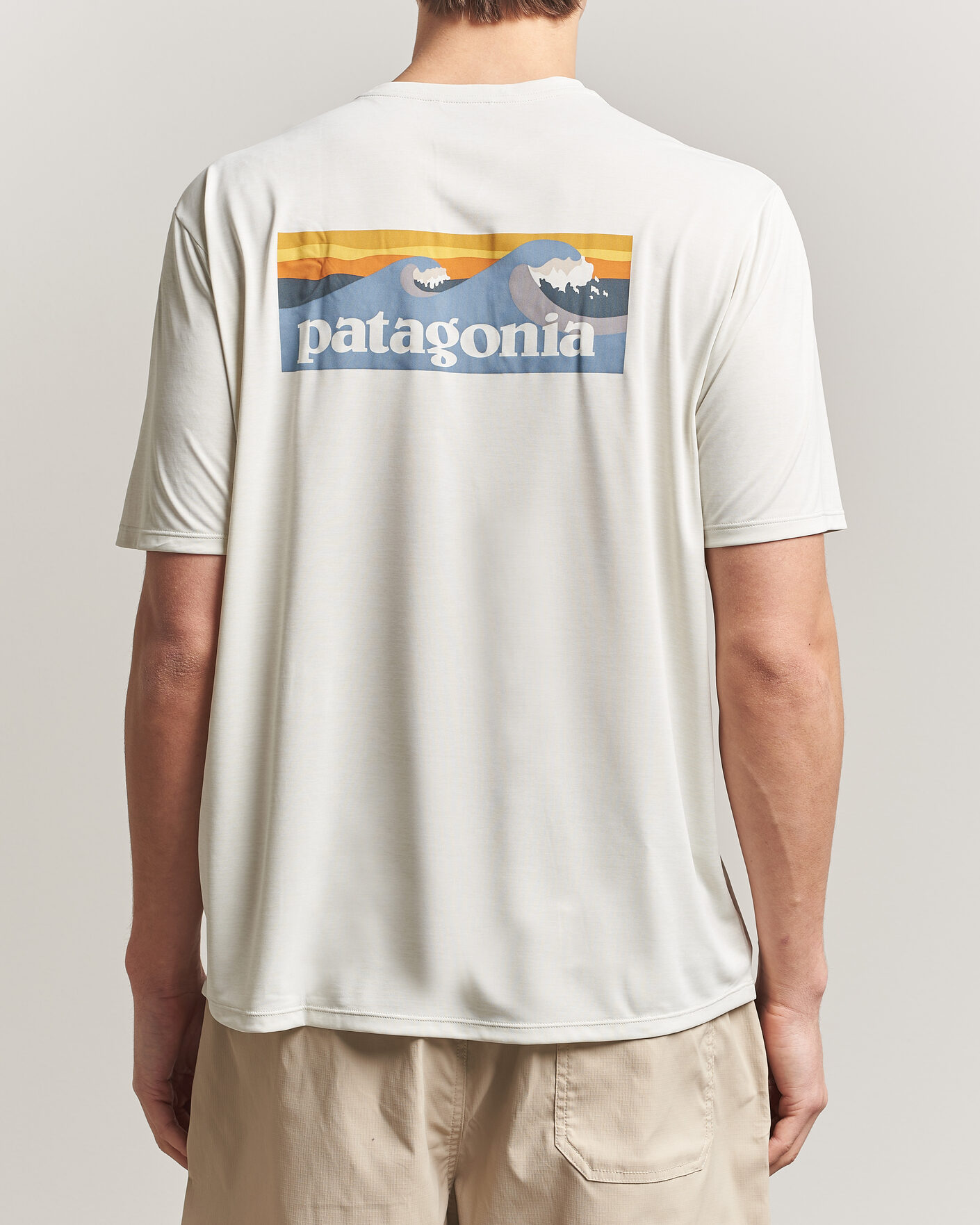 Heren | T-shirts | Patagonia | Cap Cool Daily Logo T-Shirt Dyno White