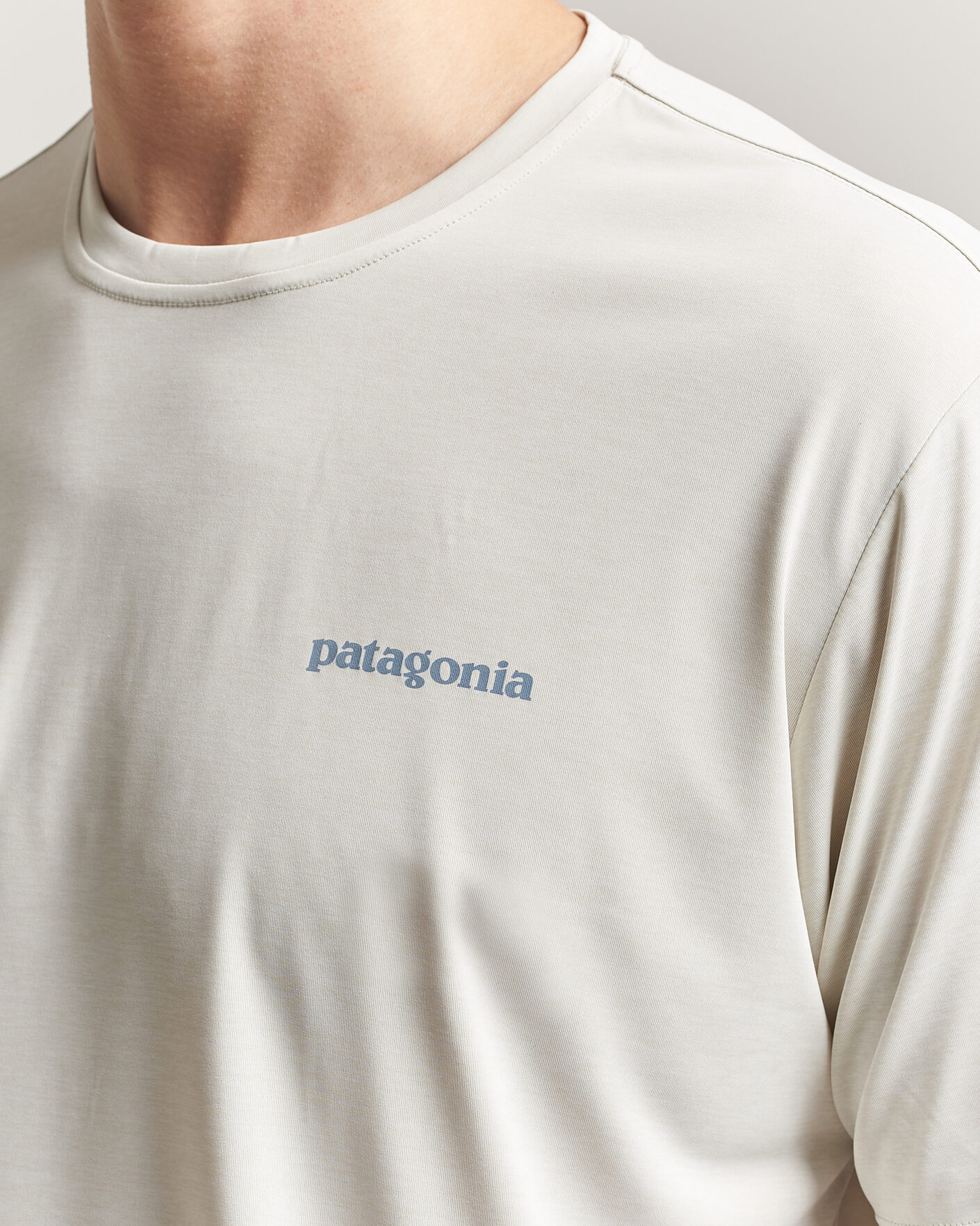 Heren | T-shirts | Patagonia | Cap Cool Daily Logo T-Shirt Dyno White