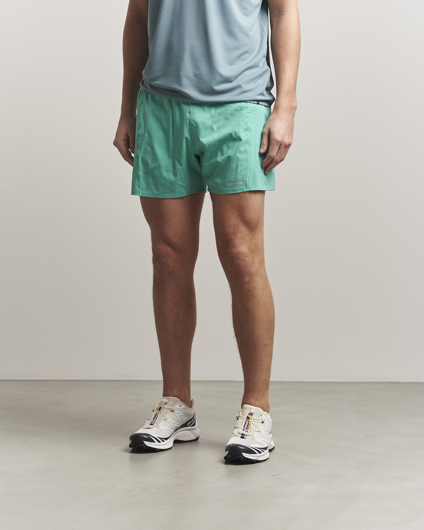 Heren | Korte broek | Patagonia | Strider Pro Running Shorts Aqua Stone