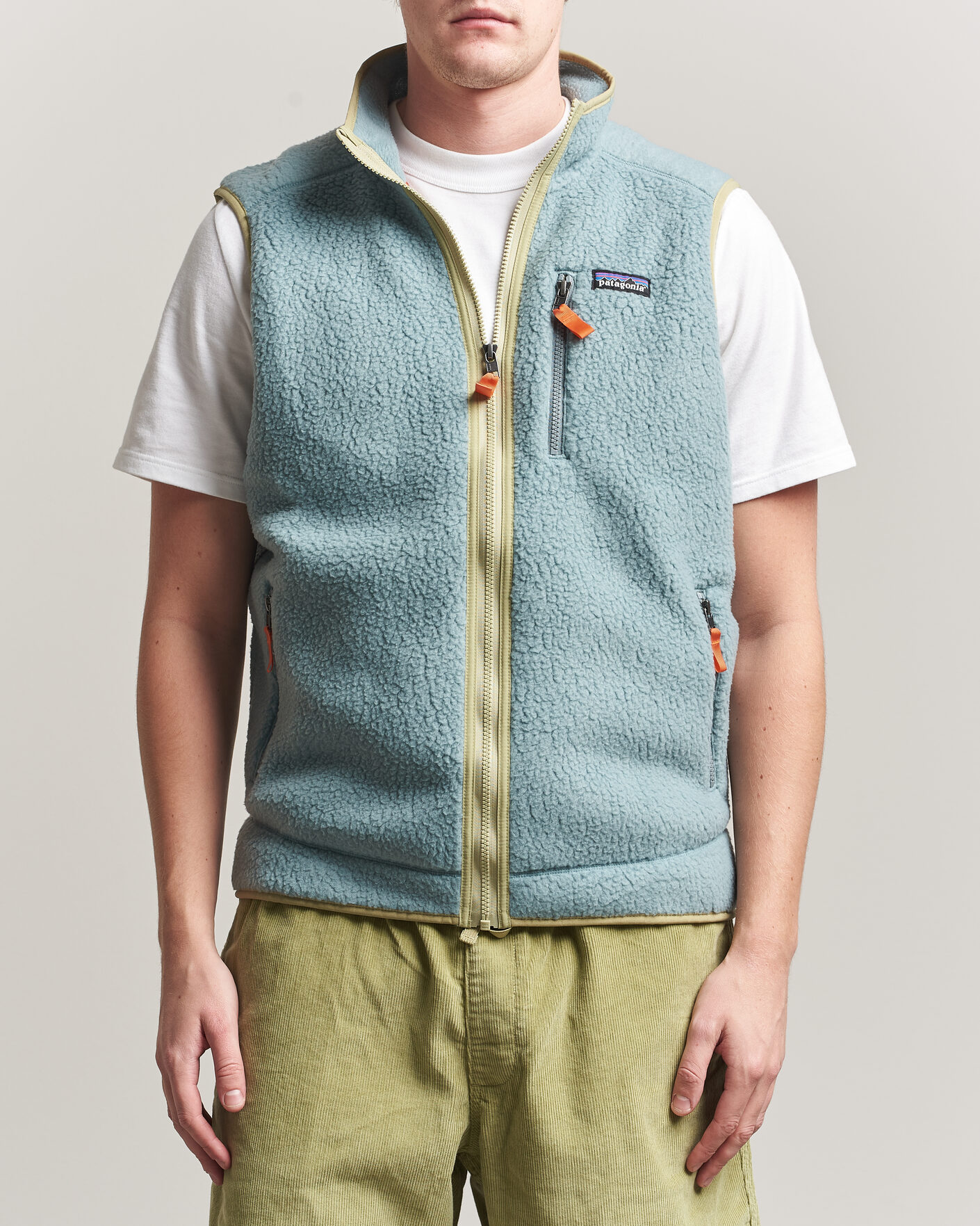 Heren | Truien | Patagonia | Retro Pile Vest Blue Sage