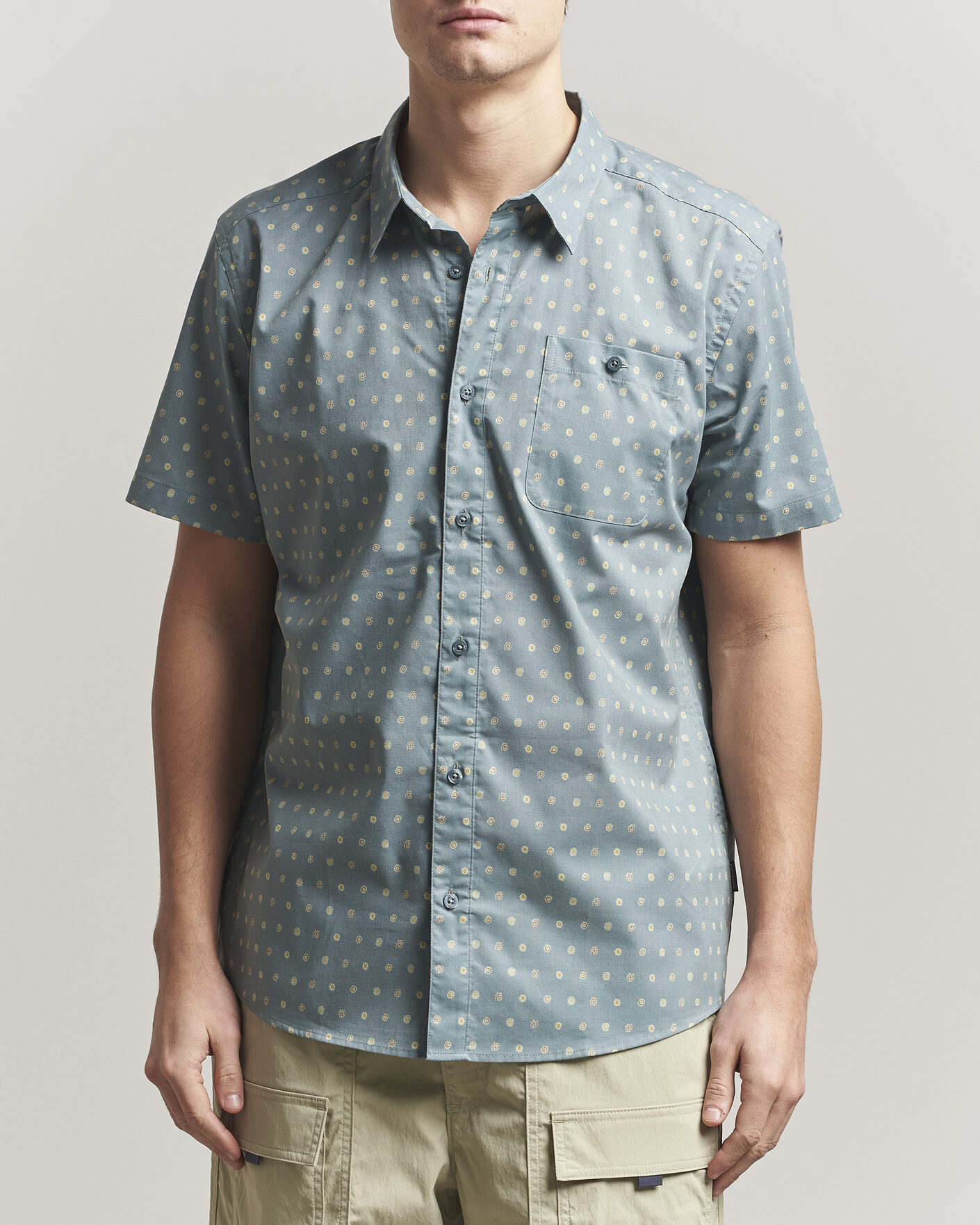Heren | Overhemden | Patagonia | Go To Short Sleeve Shirt Blue Sage