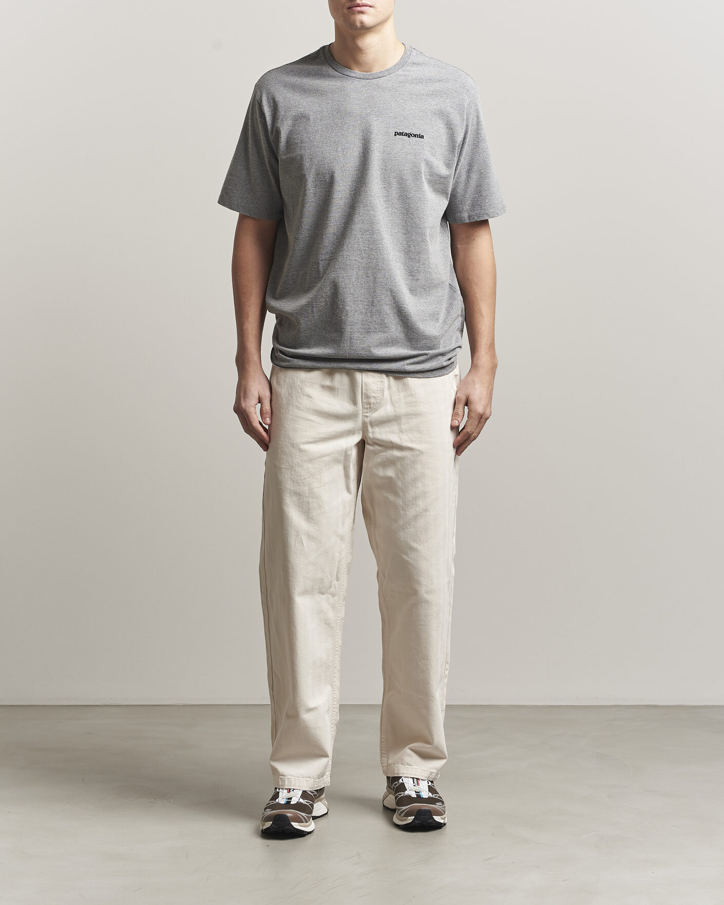 Heren | T-shirts | Patagonia | P-6 Logo T-Shirt Gravel Heather
