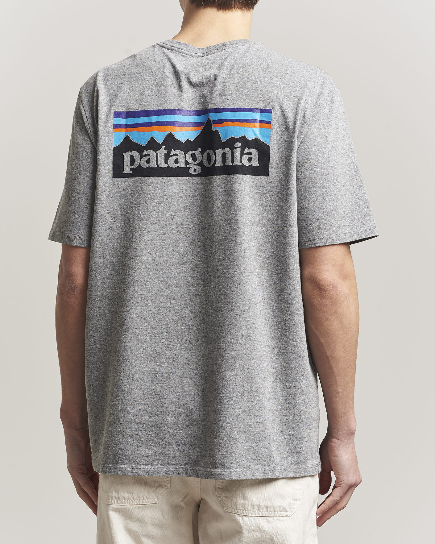 Heren | T-shirts | Patagonia | P-6 Logo T-Shirt Gravel Heather