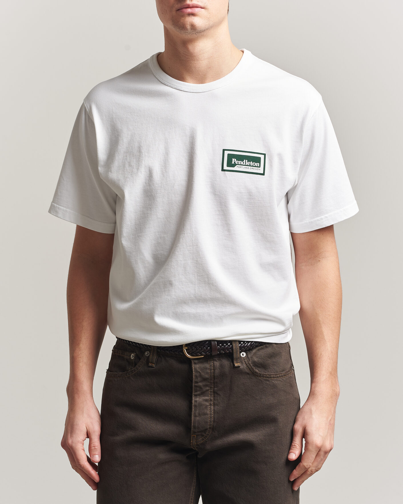 Heren | T-shirts | Pendleton | Patch Graphic Tee White