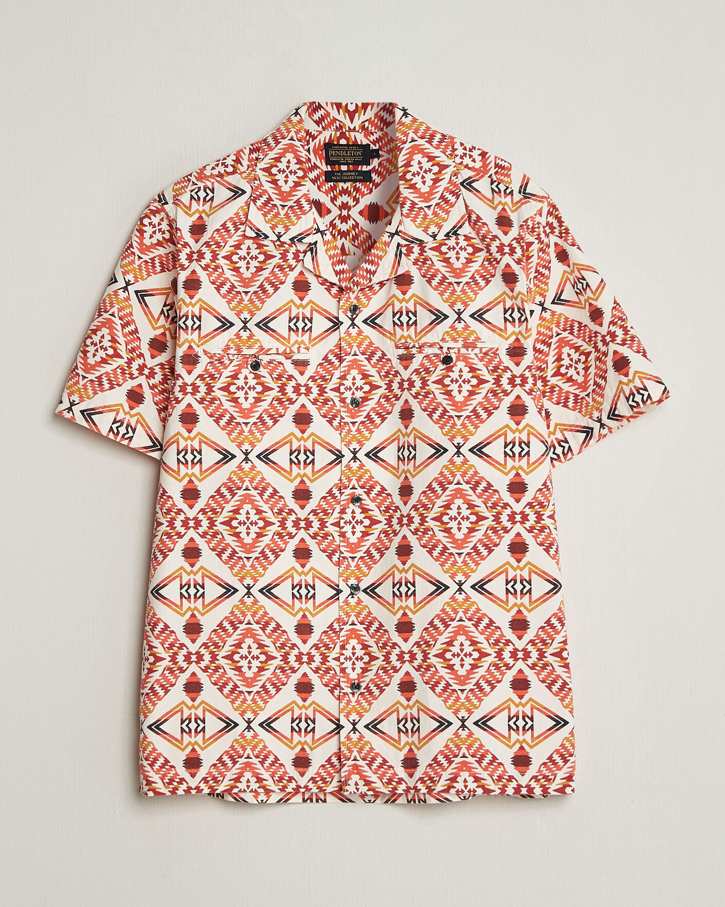 Heren | Overhemden | Pendleton | Camp Shirt Thunder Earthquake/Cream