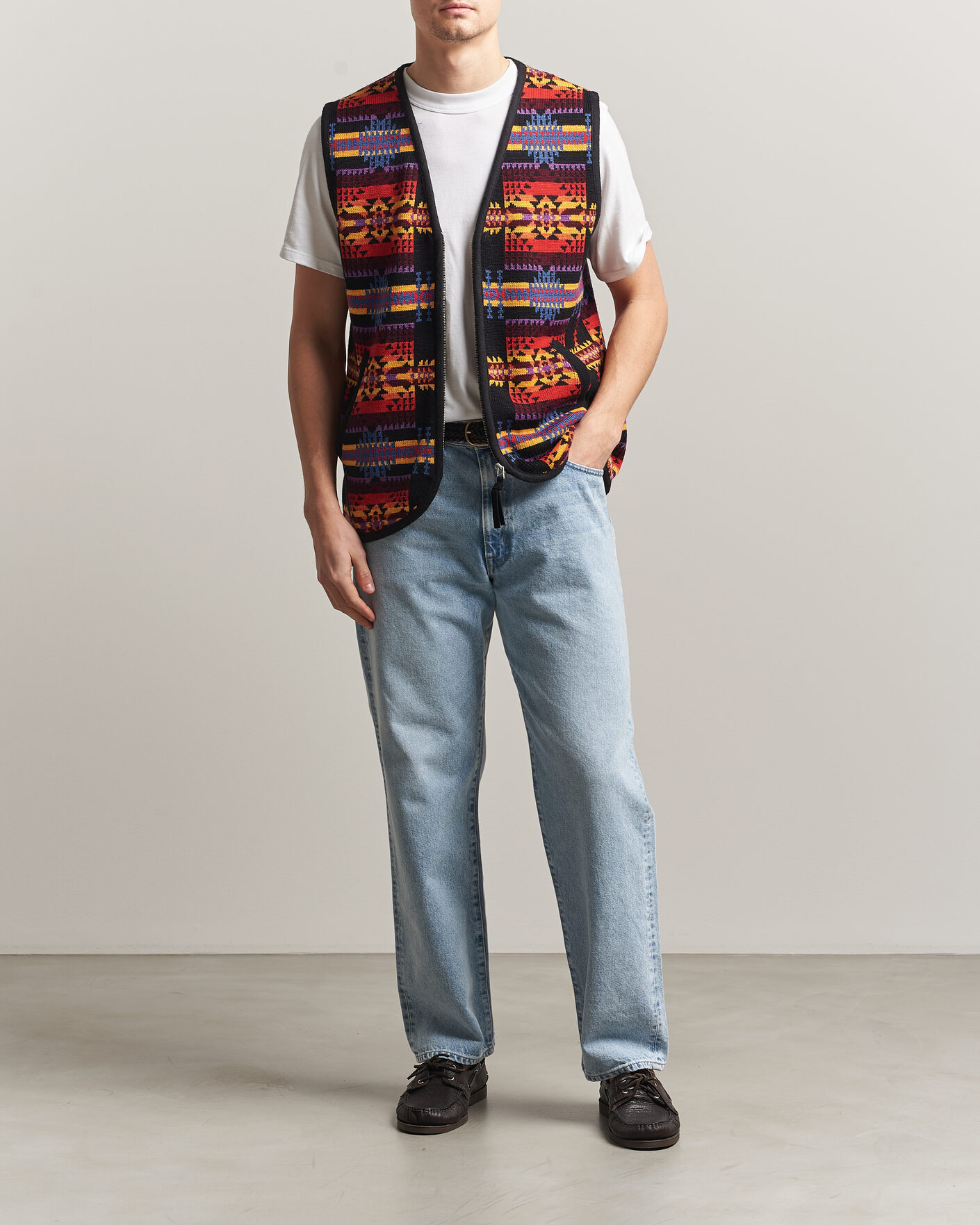 Heren | Truien | Pendleton | Jacquard Vest Black