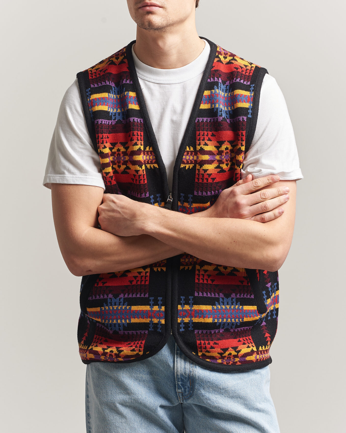 Heren | Truien | Pendleton | Jacquard Vest Black