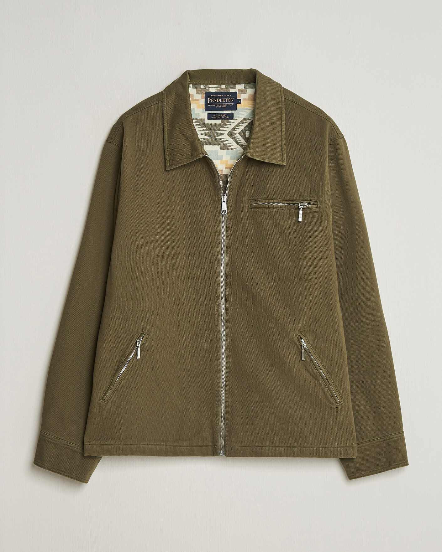 Heren | Jassen | Pendleton | Blandet Lined Bomber Jacket Sage