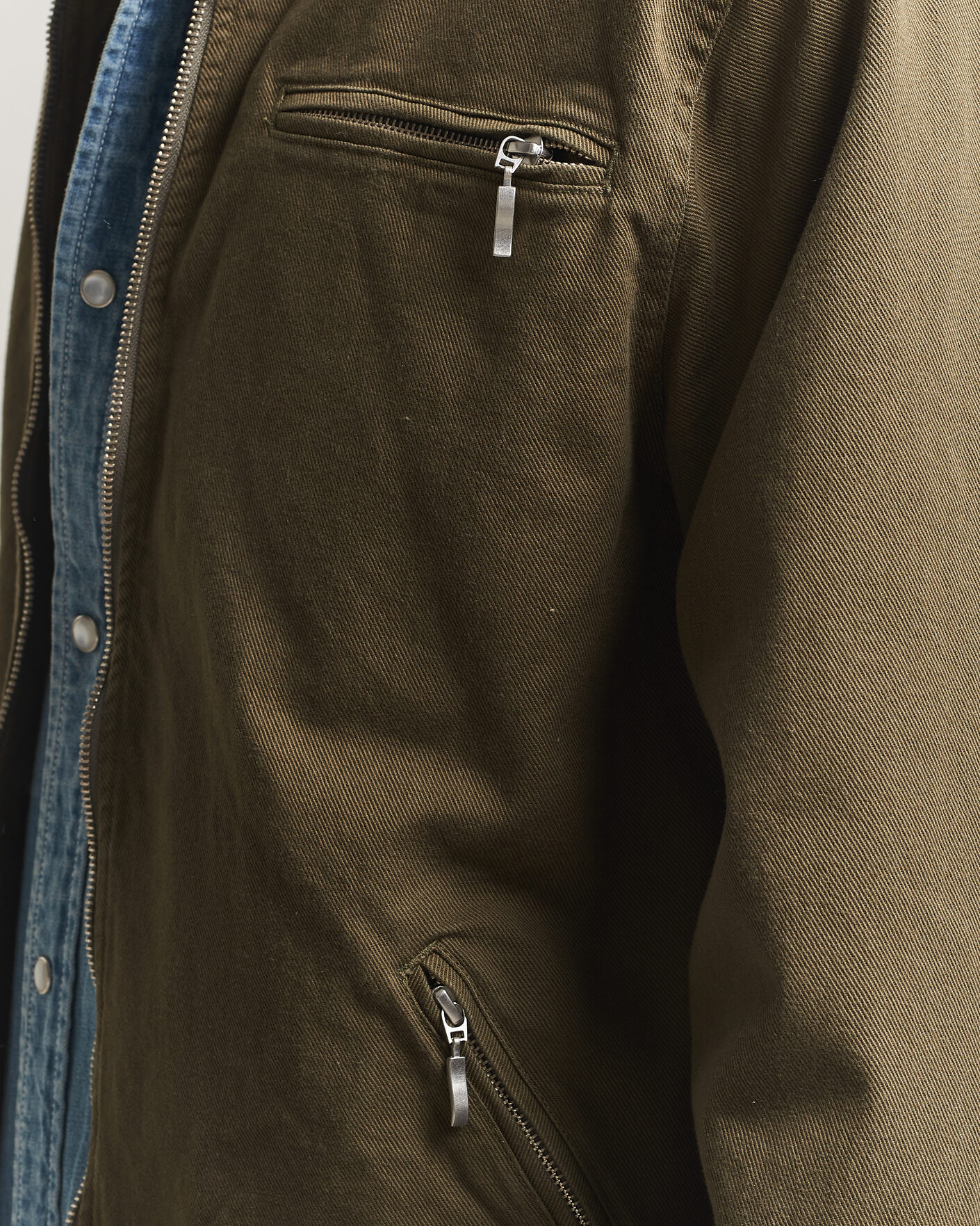Heren | Jassen | Pendleton | Blandet Lined Bomber Jacket Sage