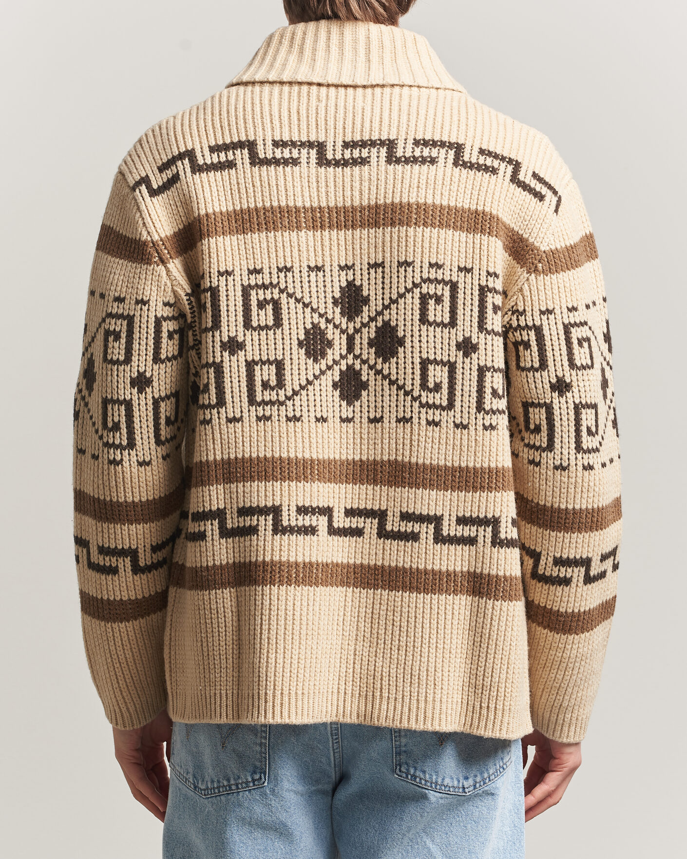 Heren | Truien | Pendleton | Original Westerley Cardigan Tan/Brown