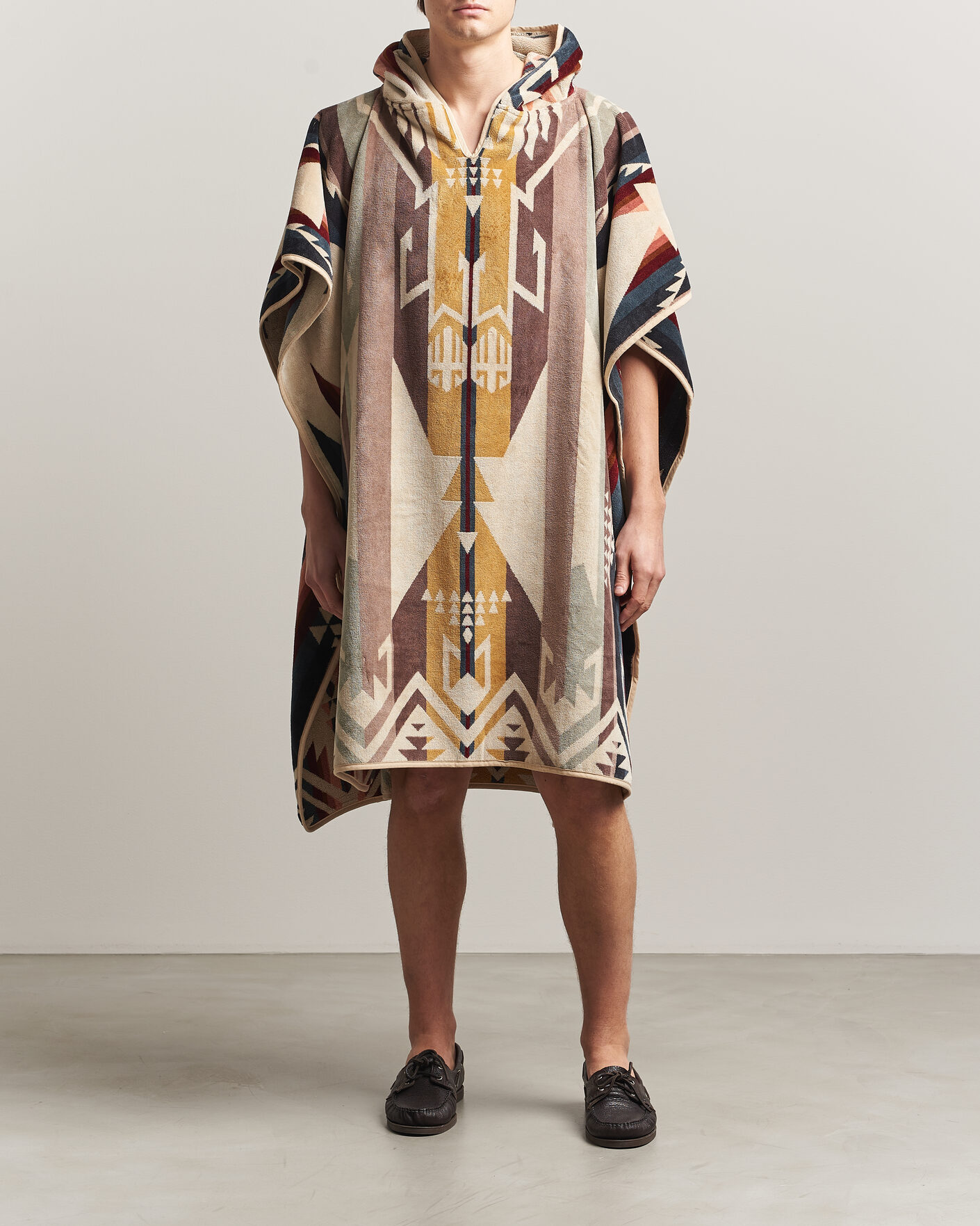 Heren | Pendleton Jacquard Hooded Towel White Sands Tan | Pendleton | Jacquard Hooded Towel White Sands Tan