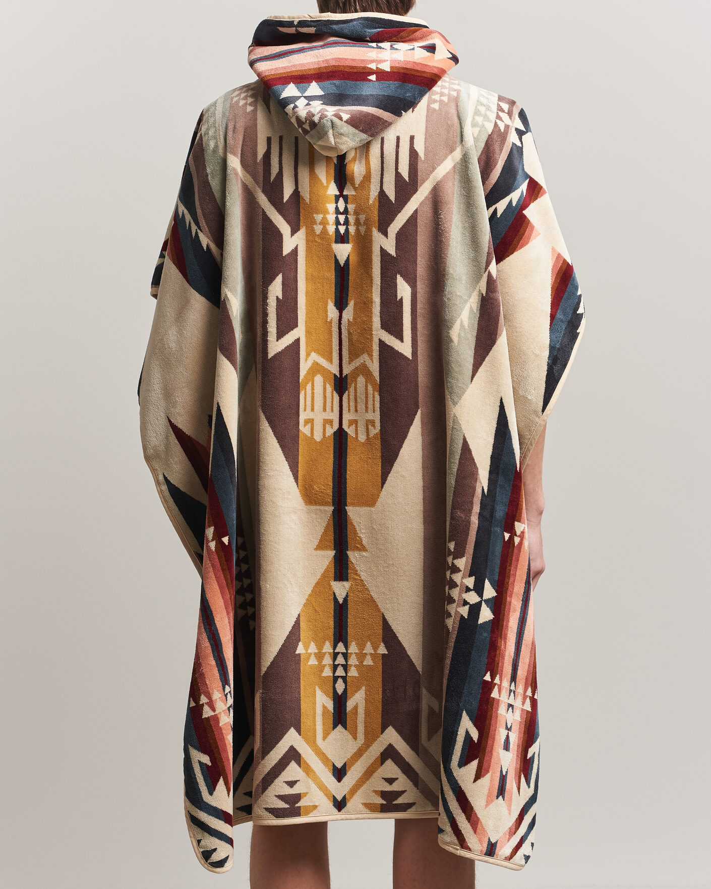 Heren | Pendleton Jacquard Hooded Towel White Sands Tan | Pendleton | Jacquard Hooded Towel White Sands Tan