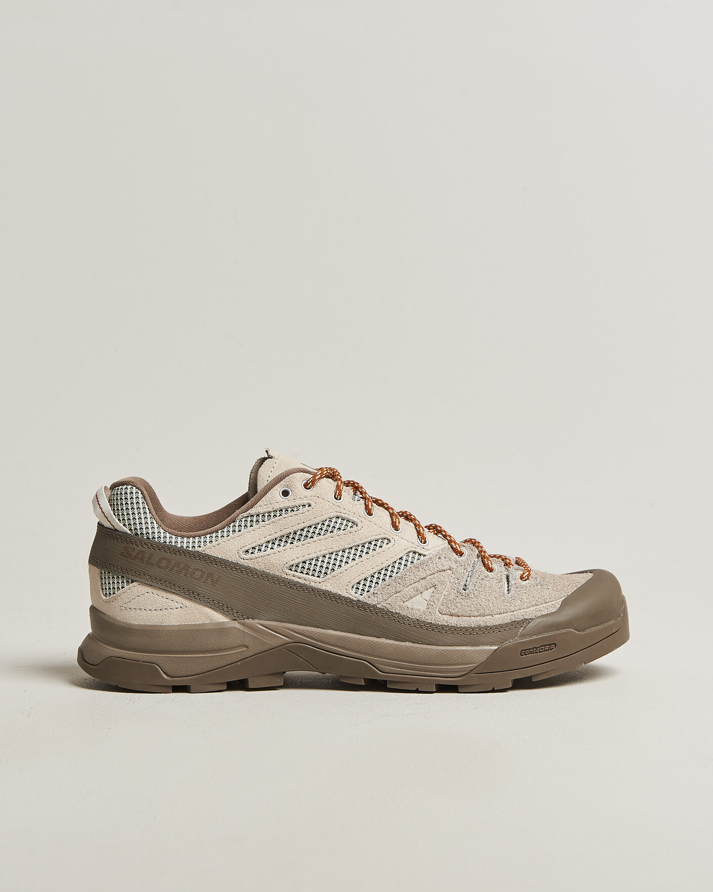 Heren | Trail sneakers | Salomon | X-ALP Woven Sneakers Walnut/Silver Cloud