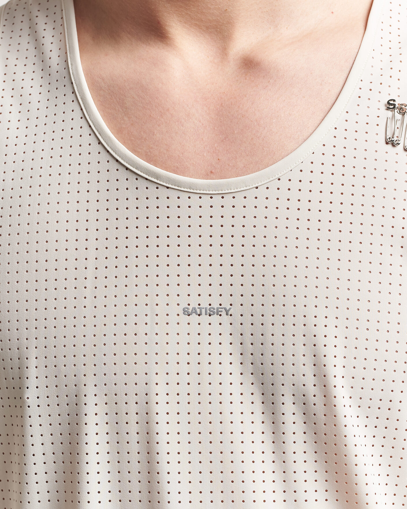 Heren | T-shirts | Satisfy | Space-O Singlet Chalk