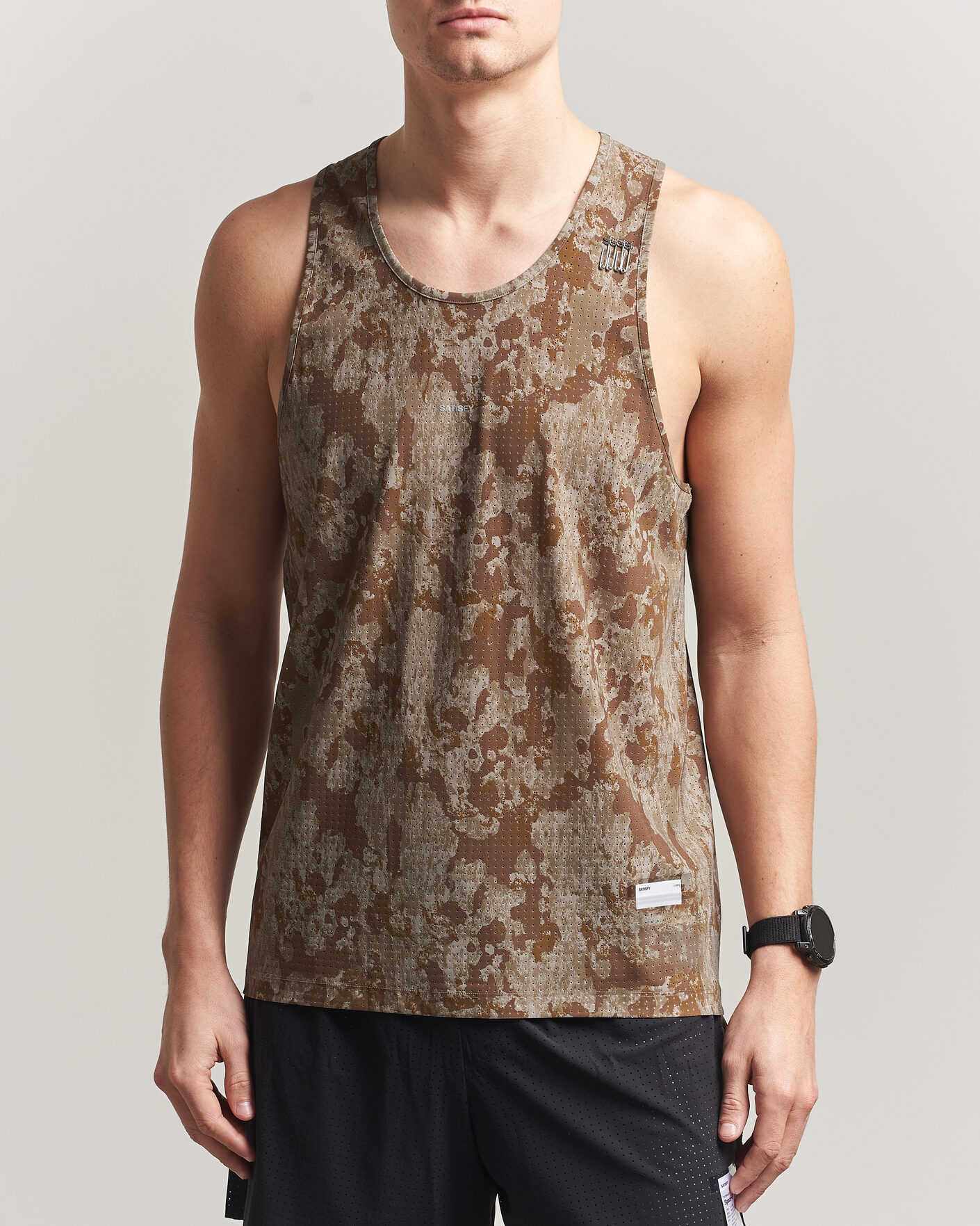 Heren | T-shirts | Satisfy | Space-O Singlet Camo