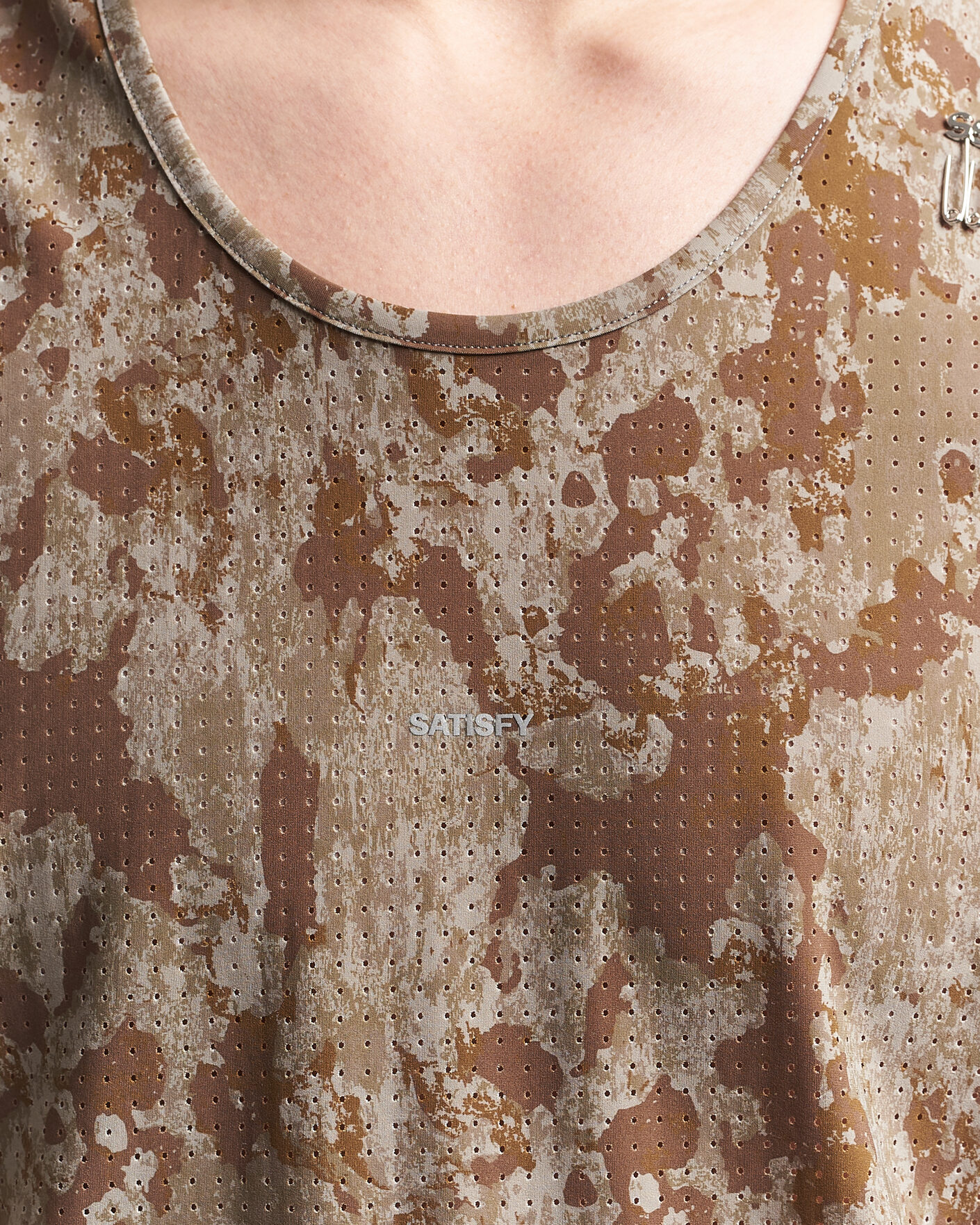 Heren | T-shirts | Satisfy | Space-O Singlet Camo