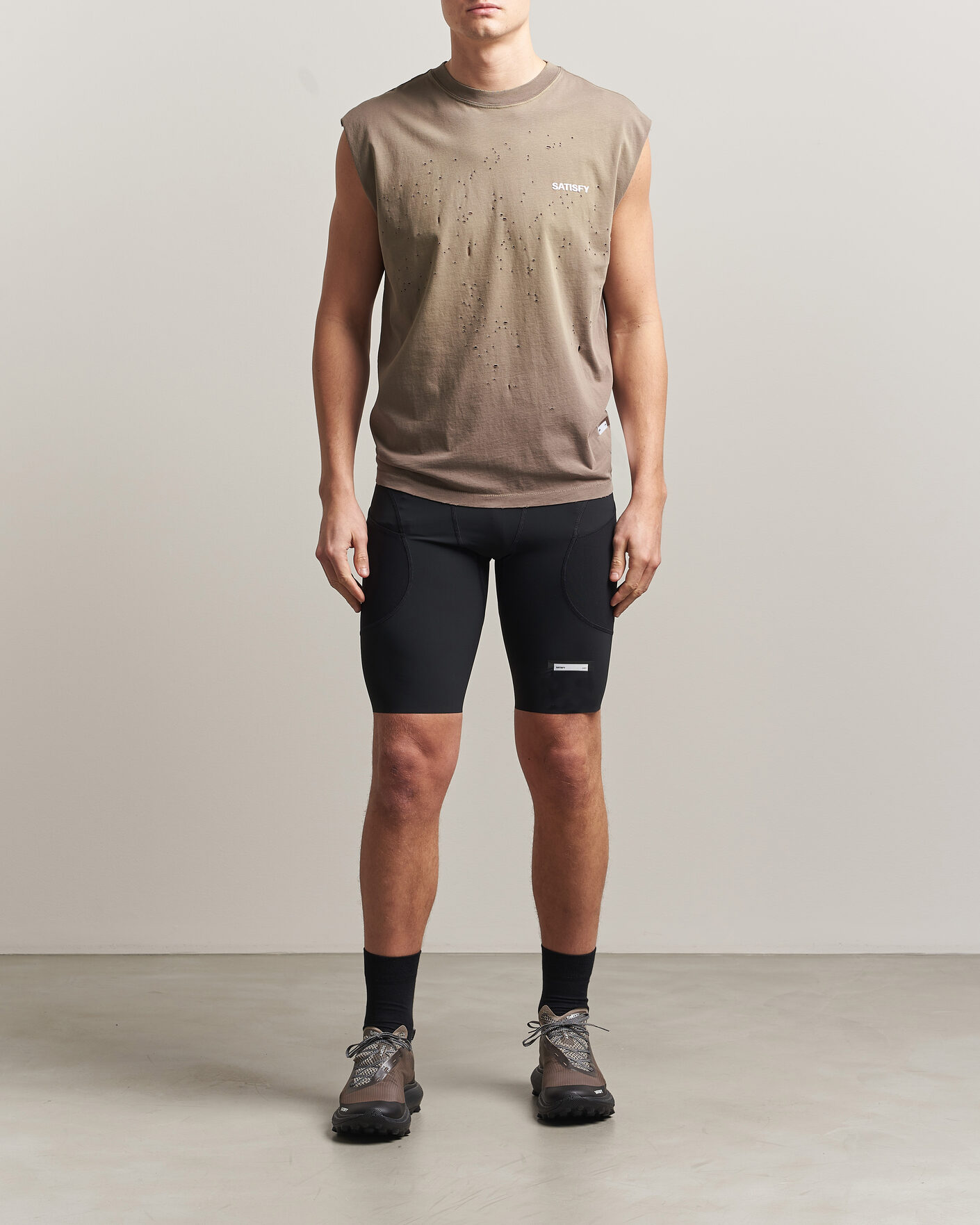 Heren | T-shirts | Satisfy | MothTech Muscle Tee Sun Bleached Falcon