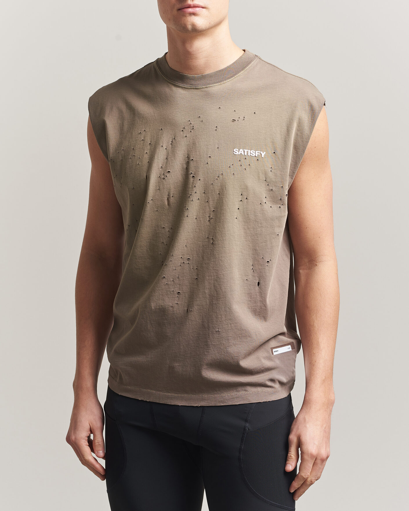 Heren | T-shirts | Satisfy | MothTech Muscle Tee Sun Bleached Falcon